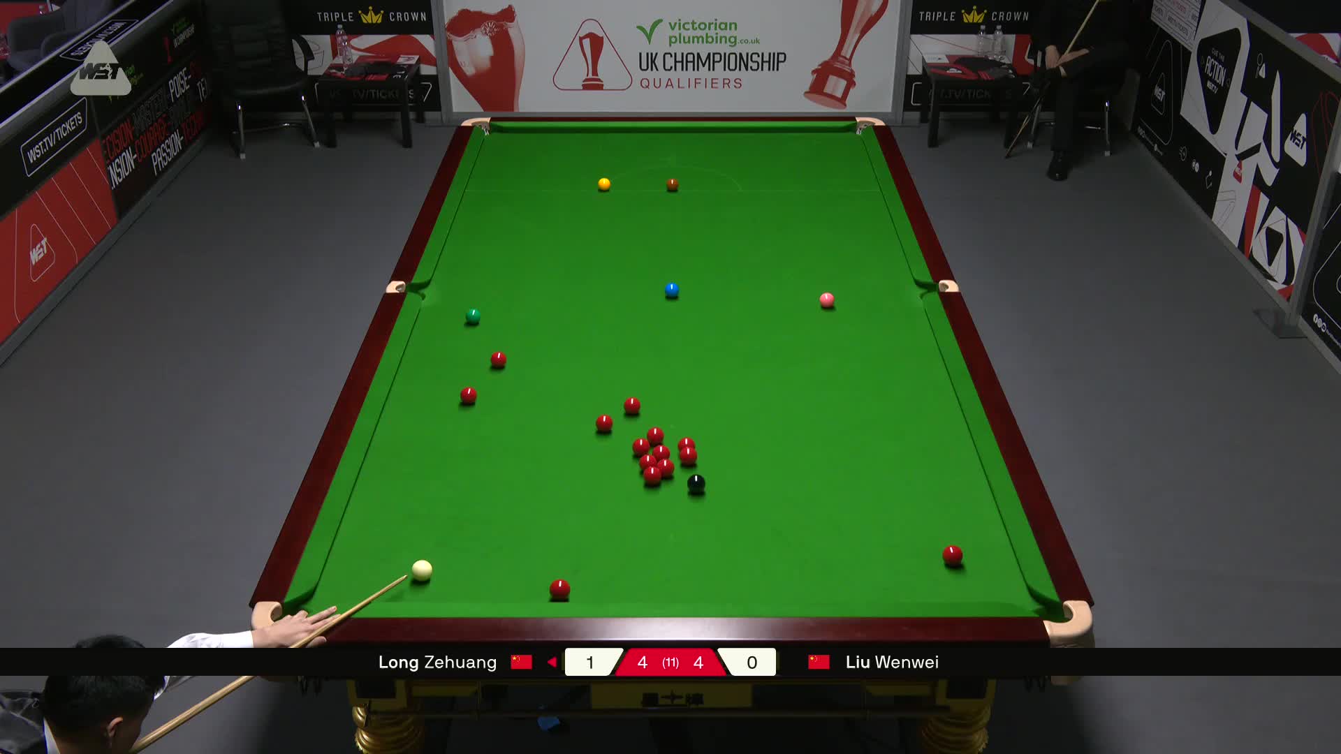 龙泽煌VS刘文炜 2025斯诺克英锦赛资格赛 第九局