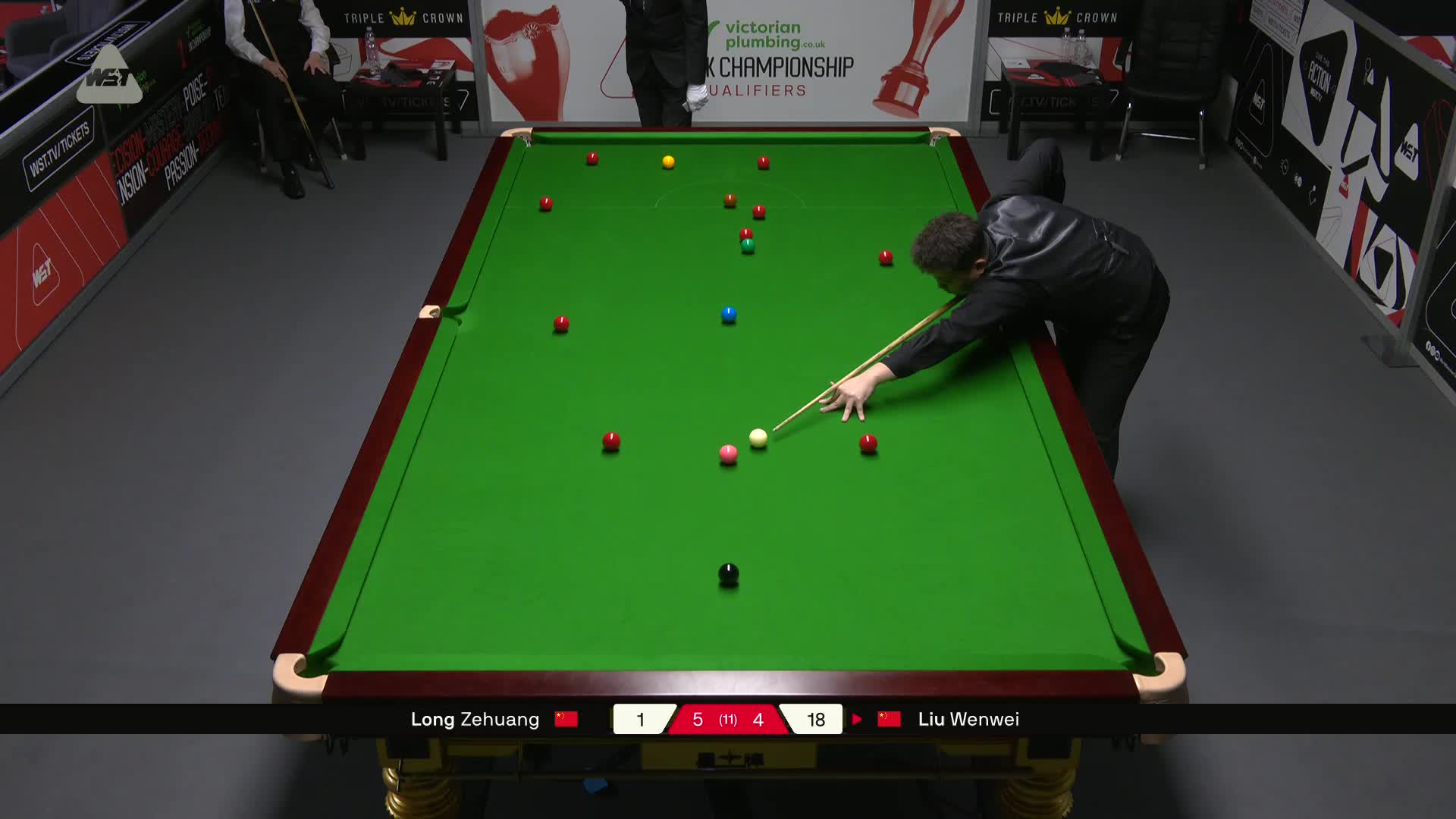 龙泽煌VS刘文炜 2025斯诺克英锦赛资格赛 第十局