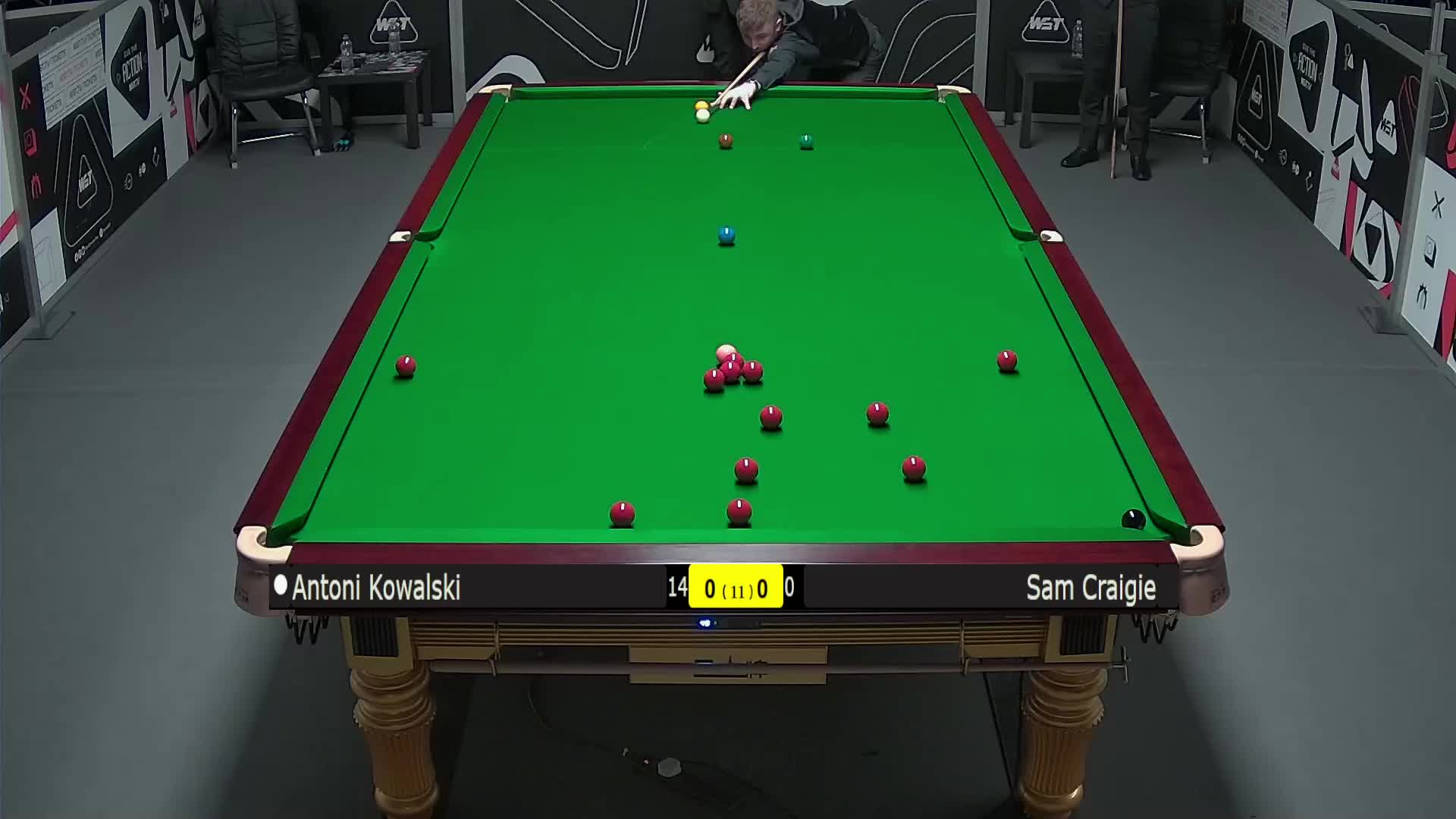 安东尼·科瓦斯基VS山姆·克雷吉 2025斯诺克英锦赛资格赛 第一局