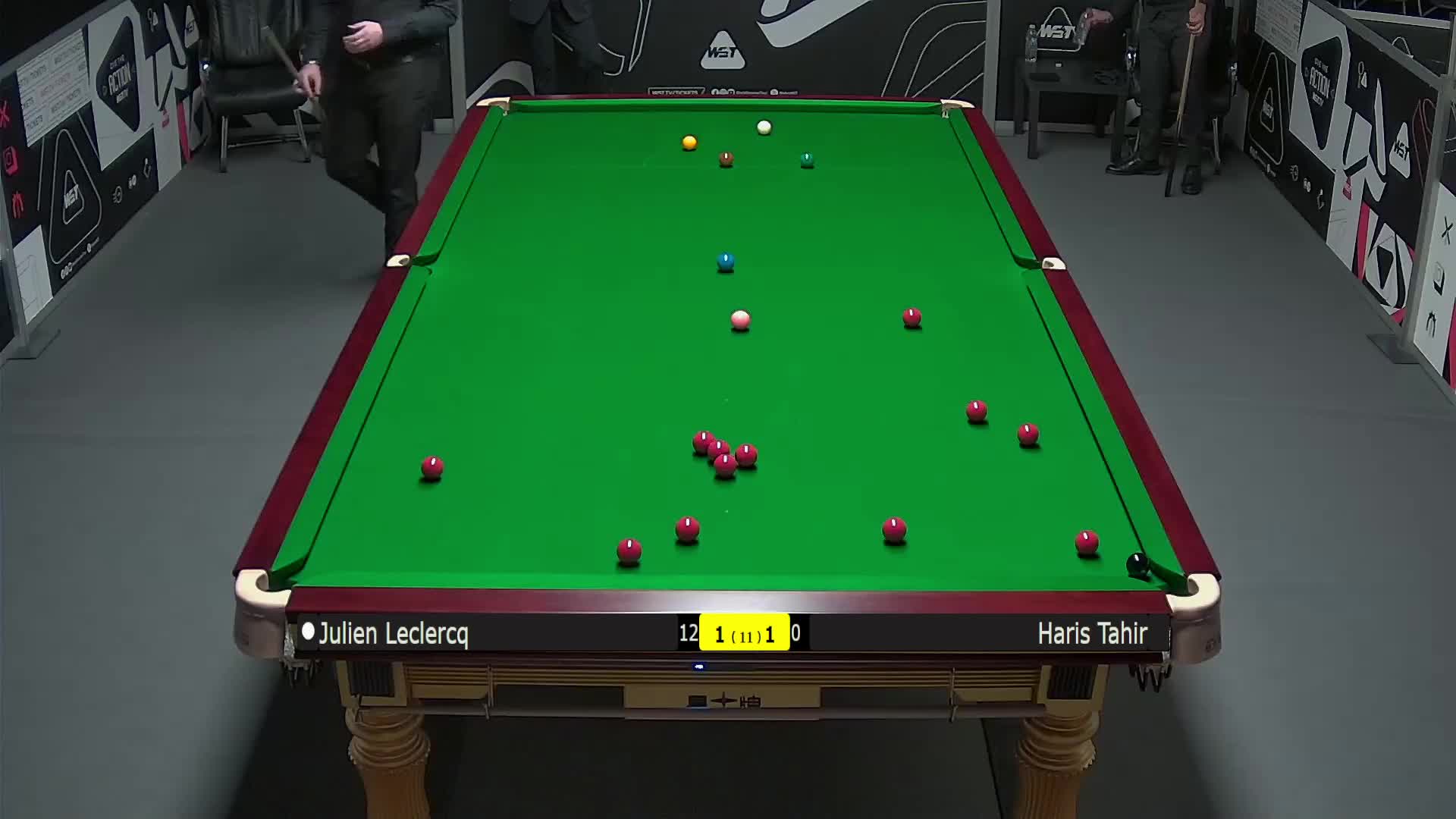 朱利安·勒克莱尔VS哈里斯·塔希尔 2025斯诺克英锦赛资格赛 第三局