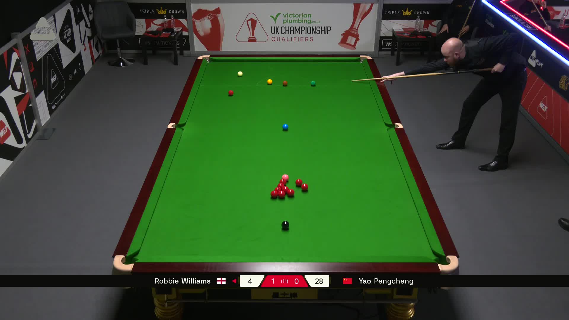 罗比·威廉姆斯VS姚朋成 2025斯诺克英锦赛资格赛 第二局