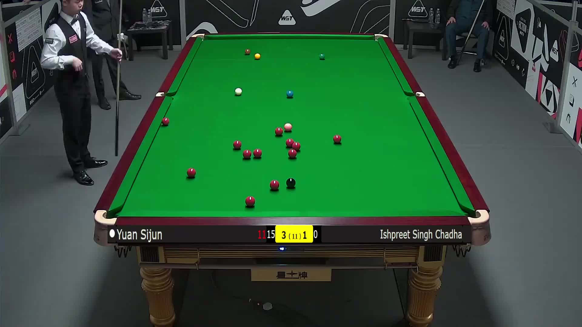 袁思俊VS辛格·查达 2025斯诺克英锦赛资格赛 第五局