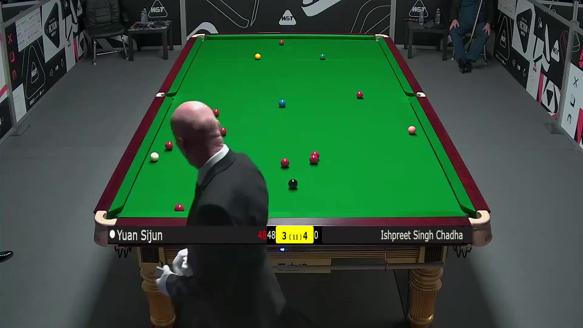 袁思俊VS辛格·查达 2025斯诺克英锦赛资格赛 第八局