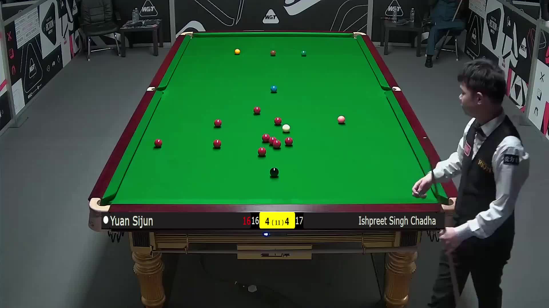袁思俊VS辛格·查达 2025斯诺克英锦赛资格赛 第九局