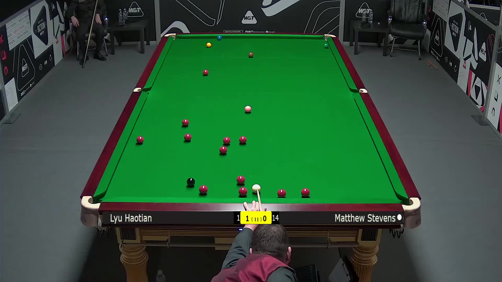 吕昊天VS马修·史蒂文斯 2025斯诺克英锦赛资格赛 第二局