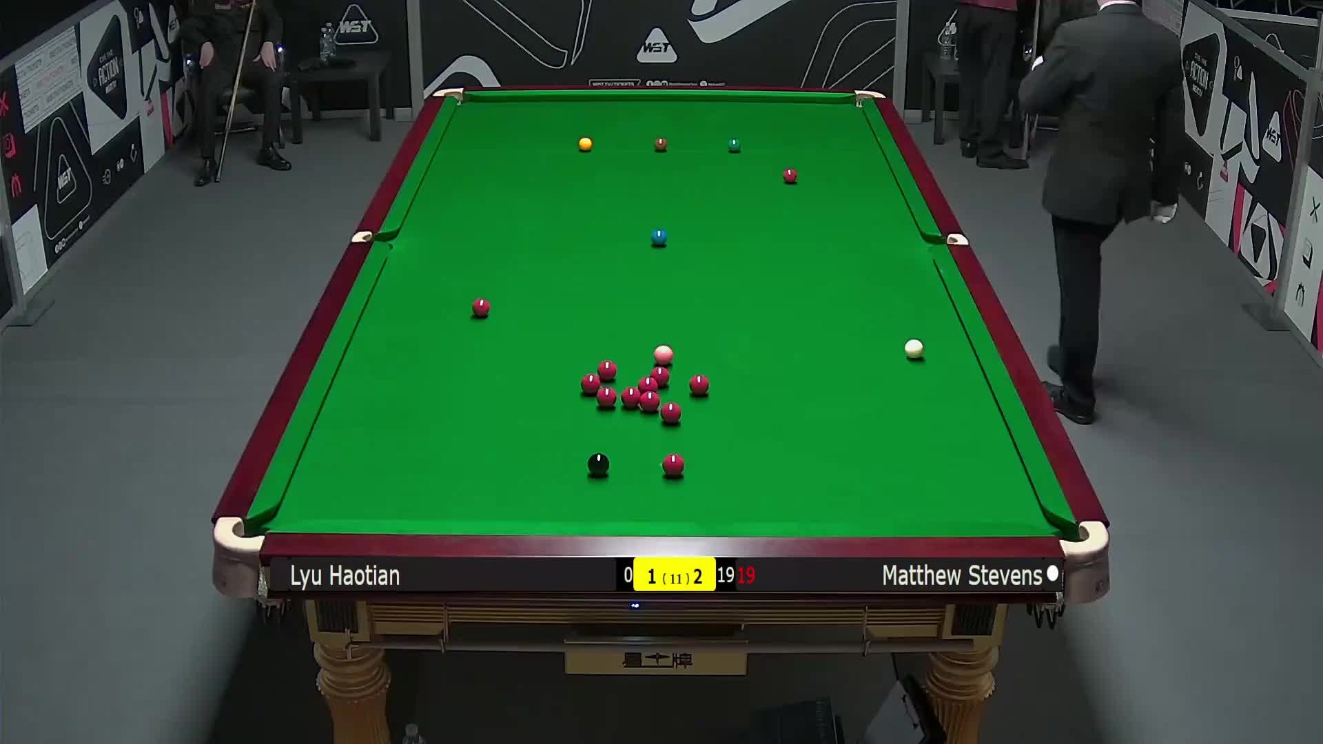 吕昊天VS马修·史蒂文斯 2025斯诺克英锦赛资格赛 第四局