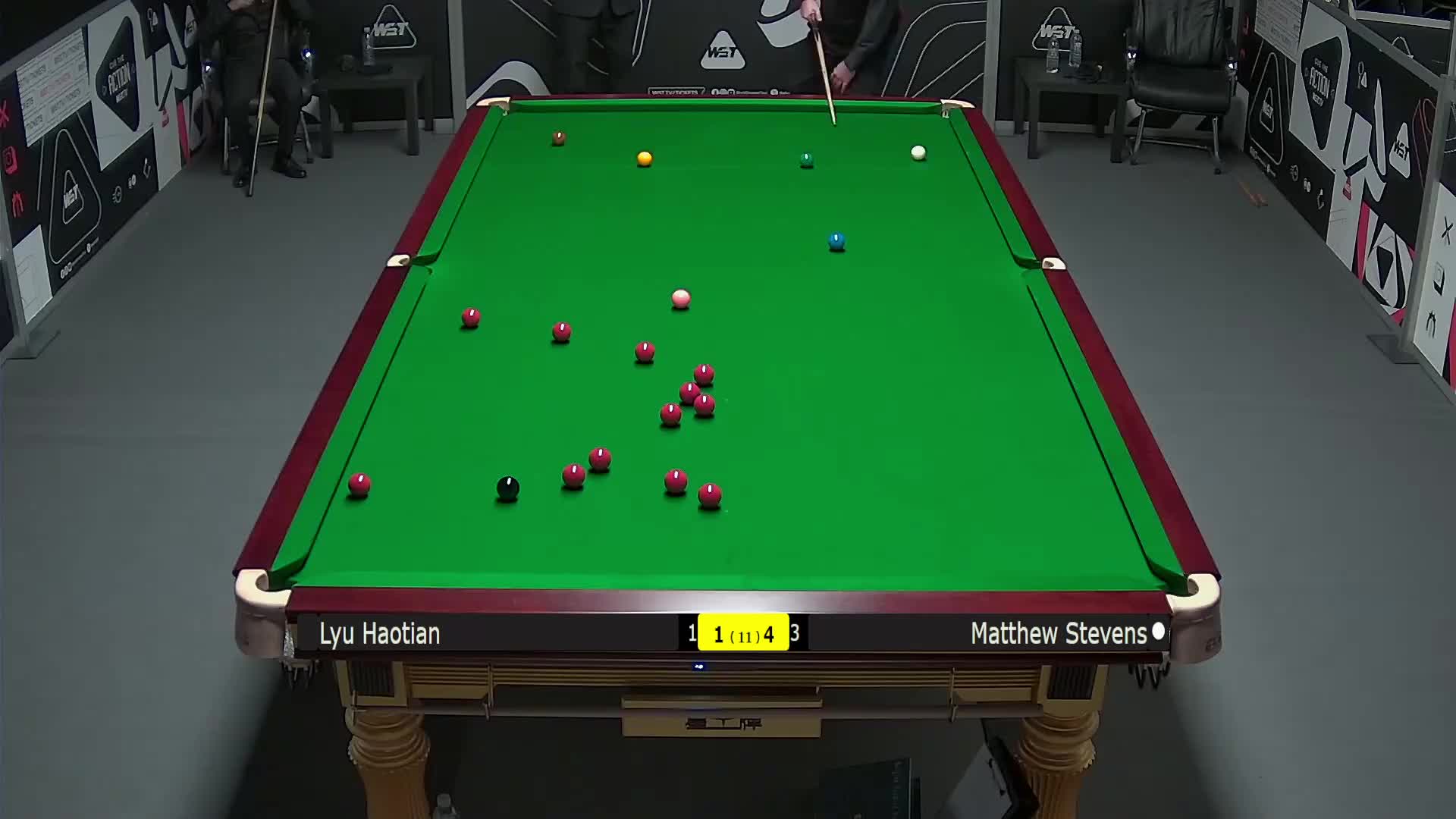 吕昊天VS马修·史蒂文斯 2025斯诺克英锦赛资格赛 第六局