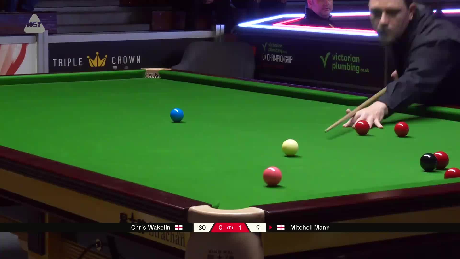 克里斯·沃克林VS米切尔·曼恩 2025斯诺克英锦赛资格赛 第二局