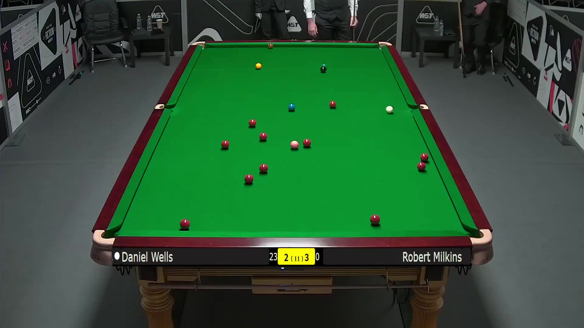 丹尼尔·威尔斯VS罗伯特·米尔金斯 2025斯诺克英锦赛资格赛 第六局