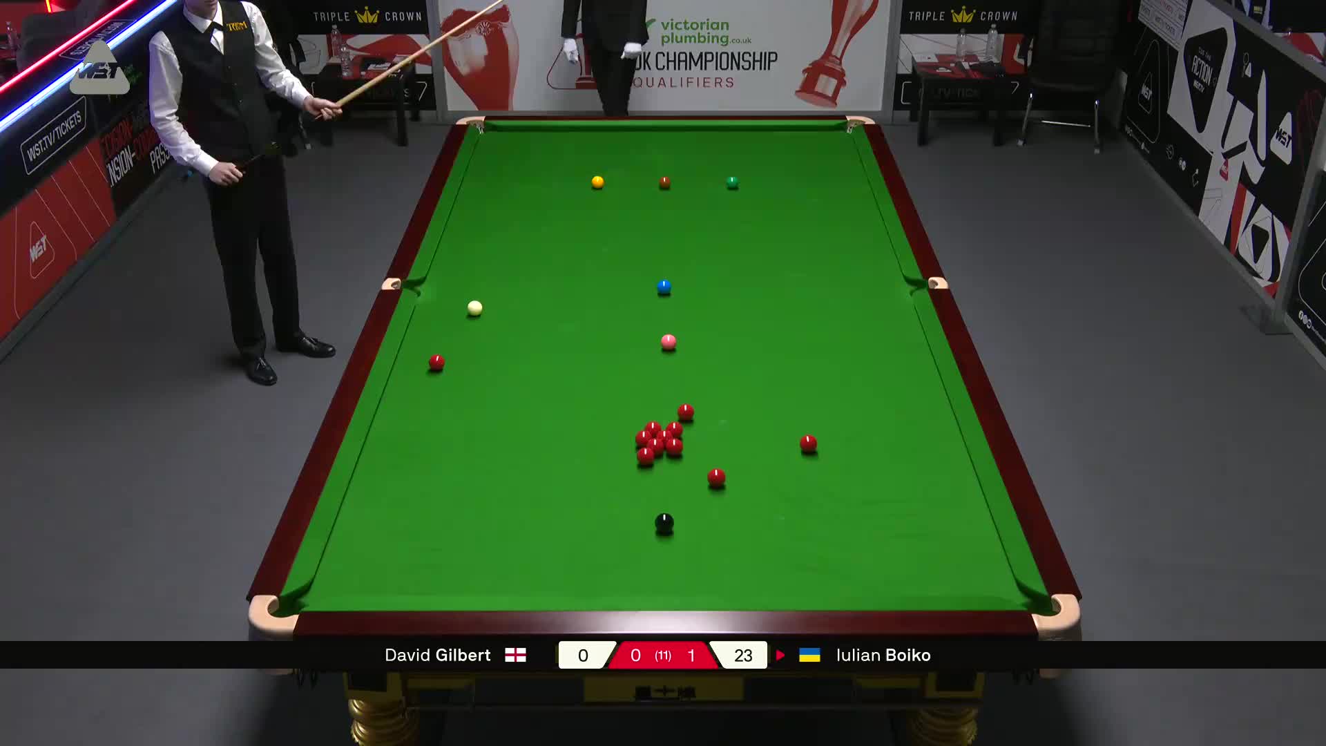 大卫·吉尔伯特VS尤里安·伯伊科 2025斯诺克英锦赛资格赛 第二局