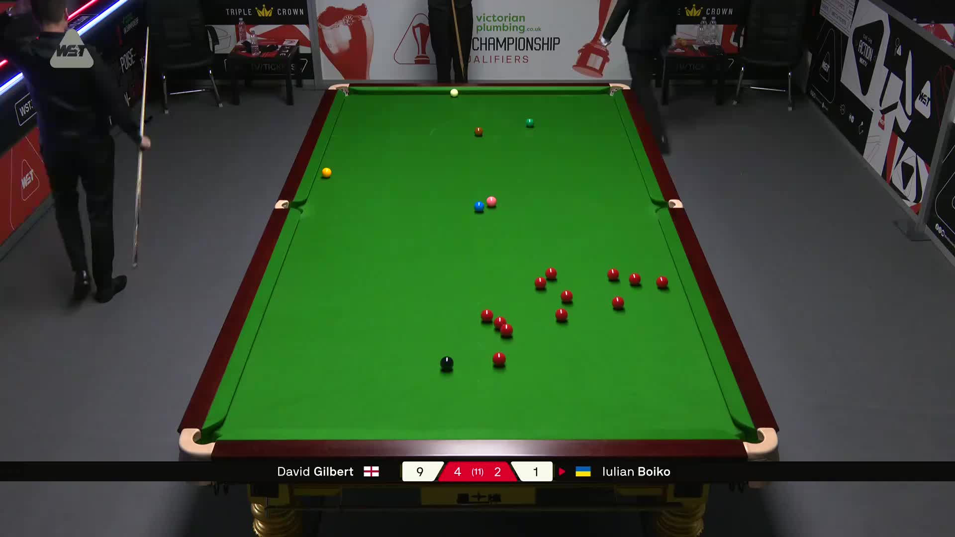 大卫·吉尔伯特VS尤里安·伯伊科 2025斯诺克英锦赛资格赛 第七局