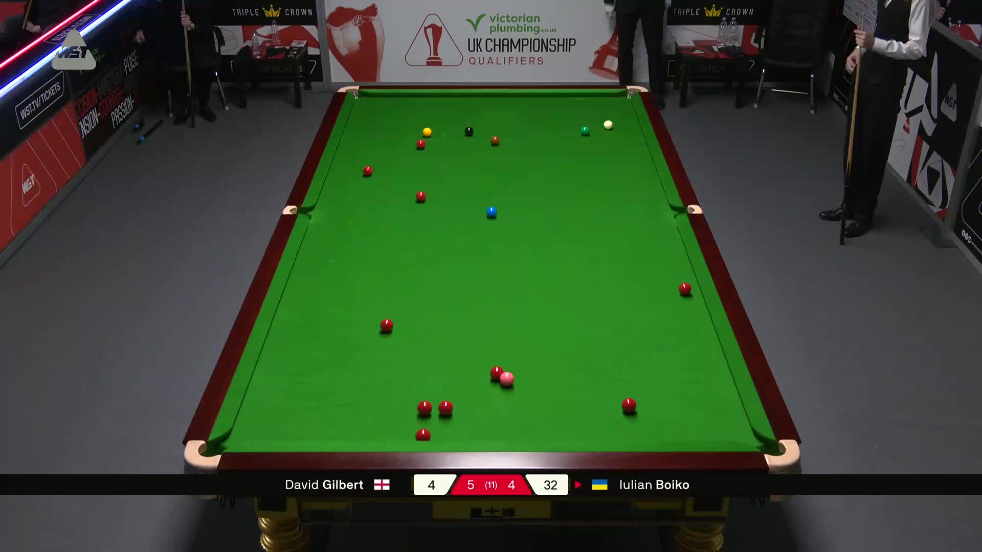 大卫·吉尔伯特VS尤里安·伯伊科 2025斯诺克英锦赛资格赛 第十局