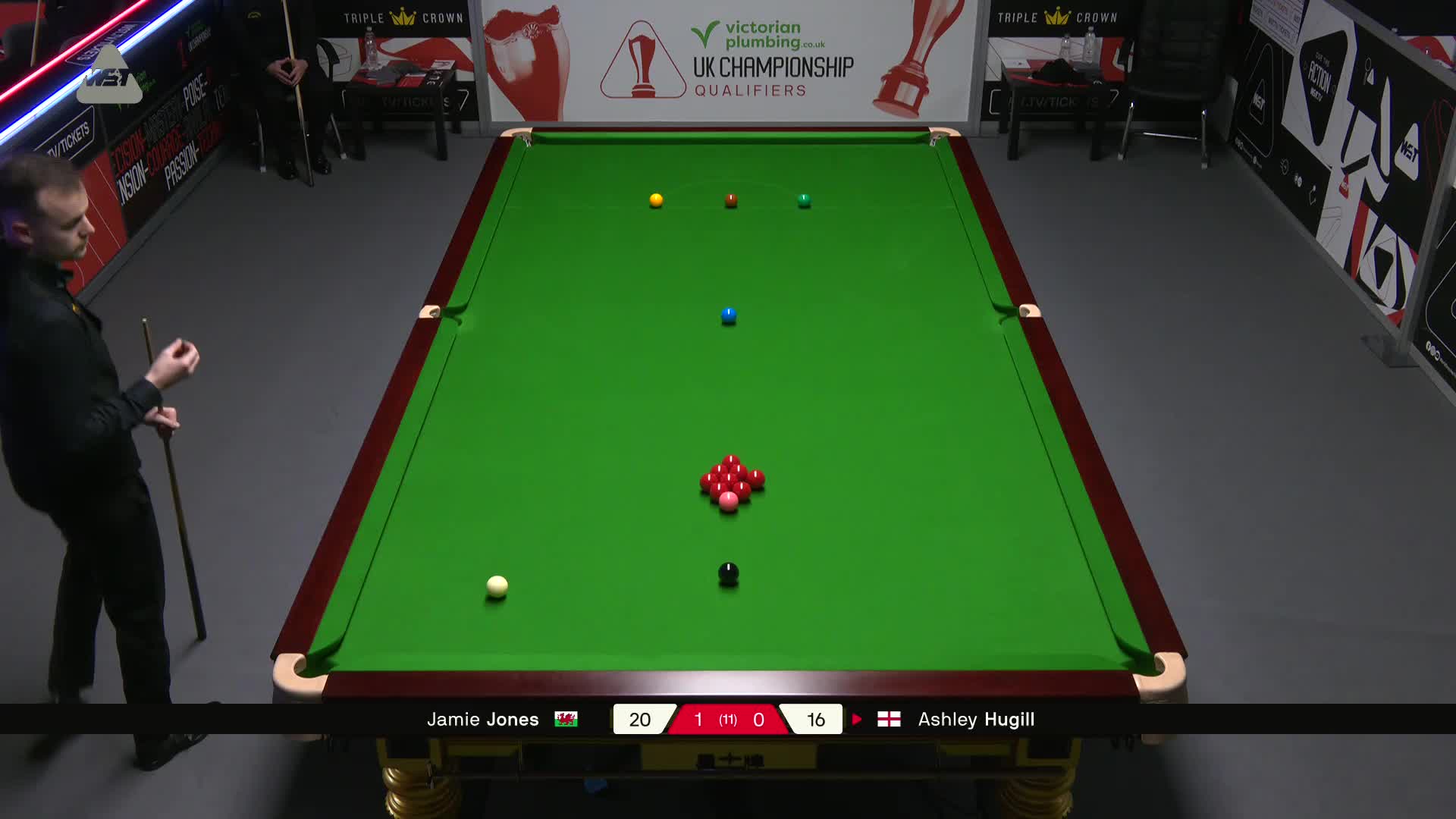 詹姆·琼斯VS阿什利·赫吉尔 2025斯诺克英锦赛资格赛 第二局