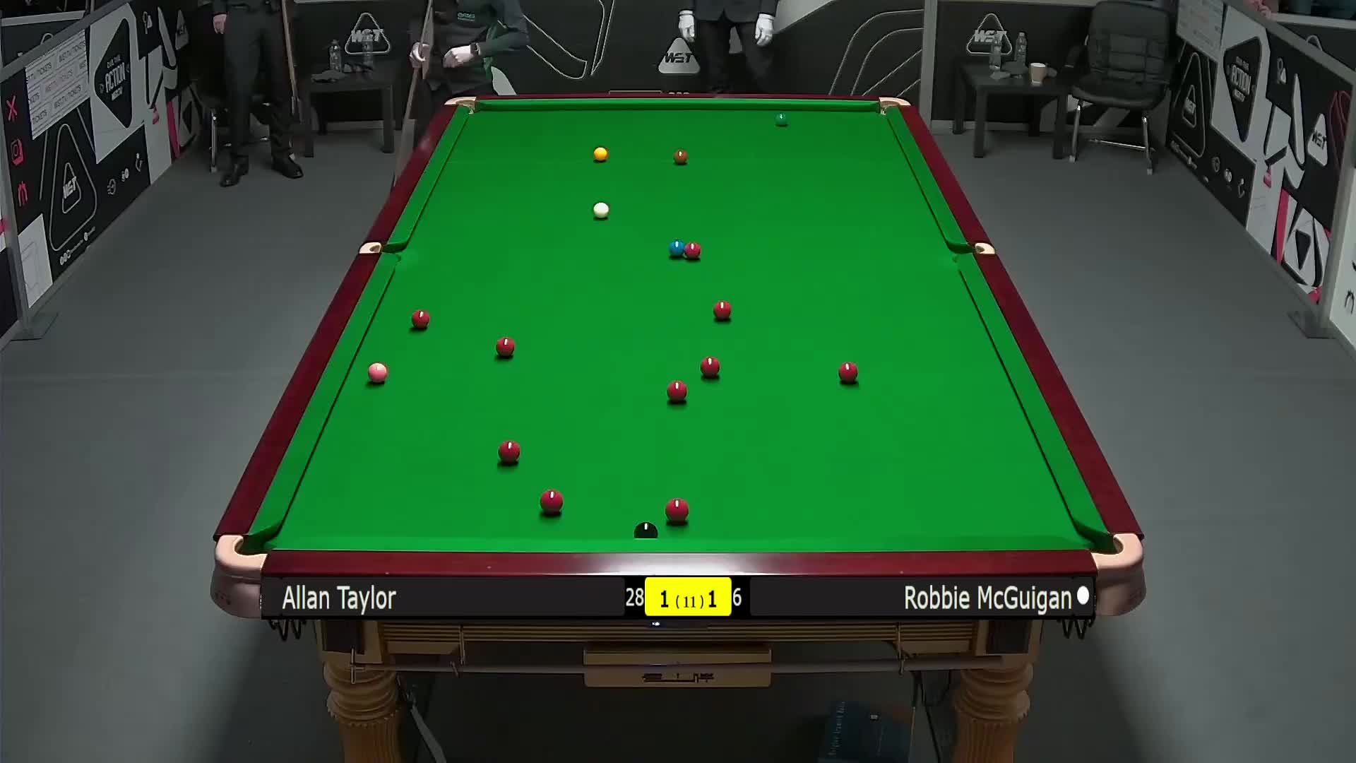 艾伦·泰勒VS罗比·麦奎根 2025斯诺克英锦赛资格赛 第三局