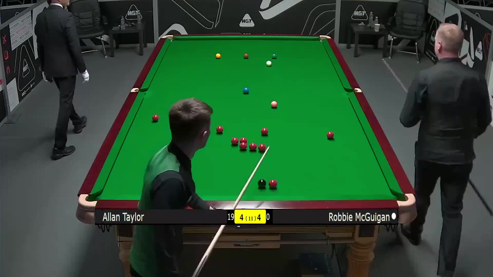 艾伦·泰勒VS罗比·麦奎根 2025斯诺克英锦赛资格赛 第九局