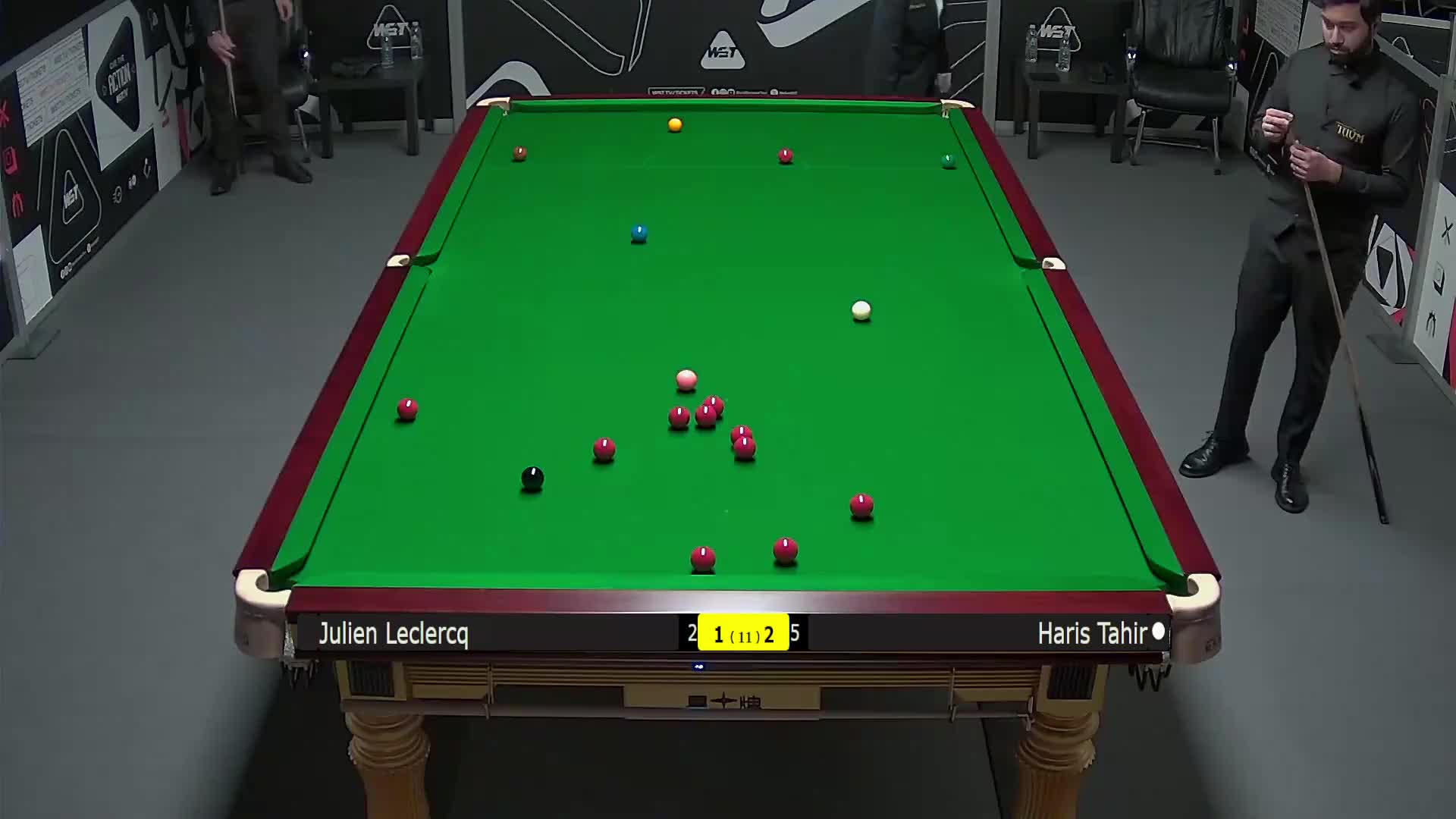 朱利安·勒克莱尔VS哈里斯·塔希尔 2025斯诺克英锦赛资格赛 第四局