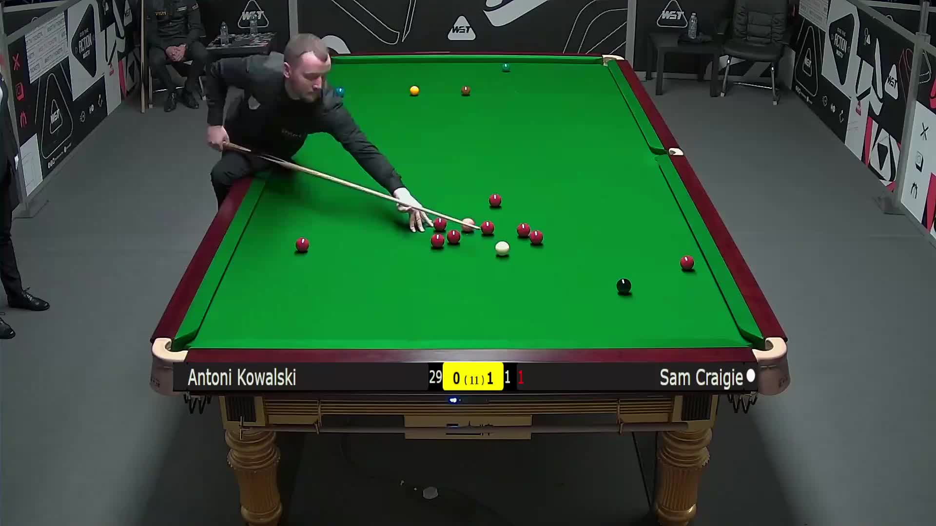 安东尼·科瓦斯基VS山姆·克雷吉 2025斯诺克英锦赛资格赛 第二局