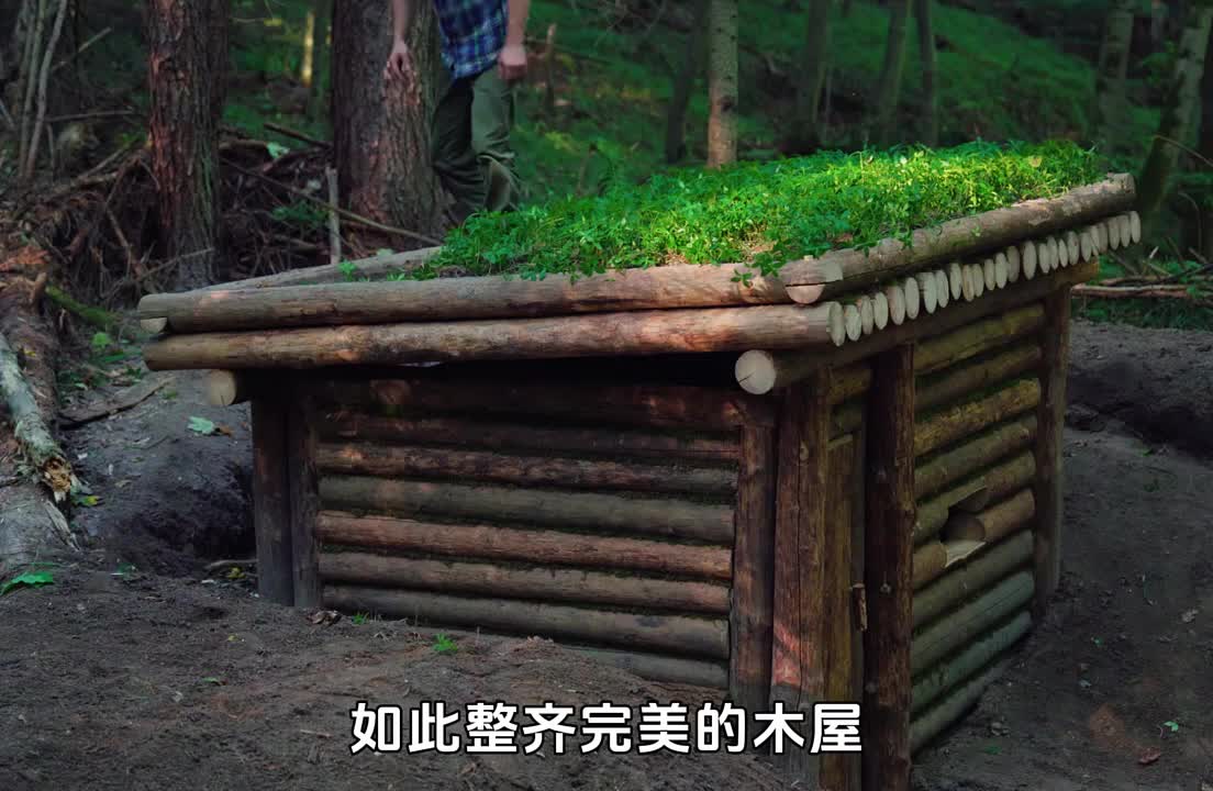 男人踏入荒野搭建出一座木屋，这样的庇护所带给他充足的成就感 (3)