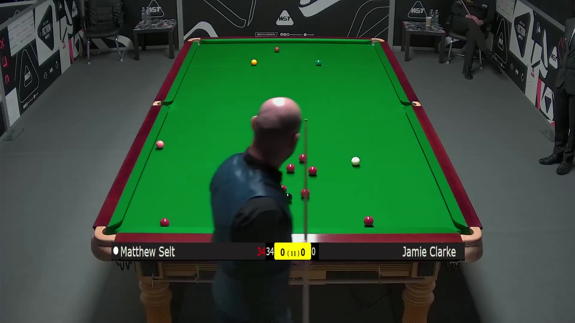 马修·塞尔特VS詹姆·克拉克 2025斯诺克英国锦标赛资格赛 第一局