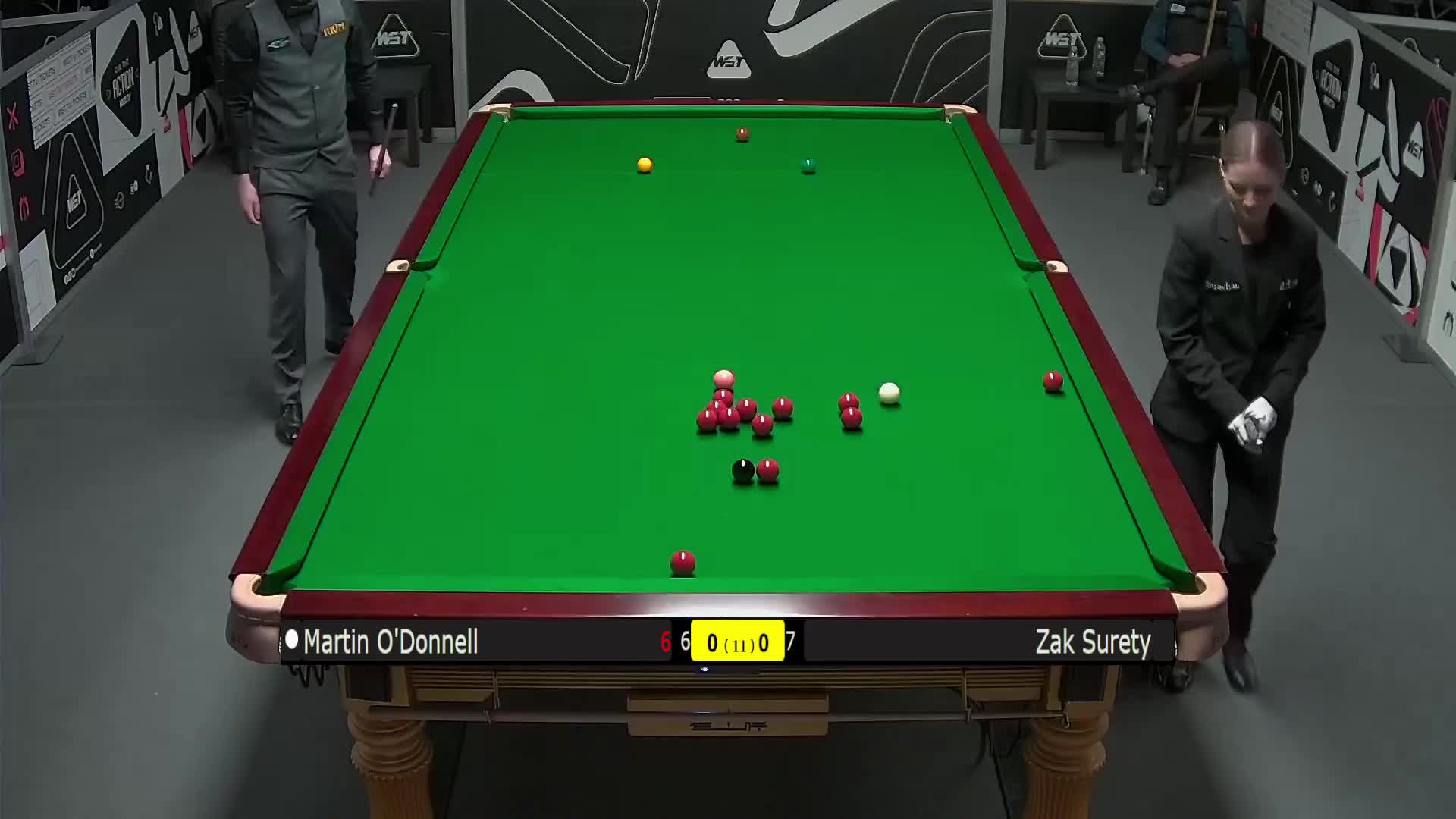 马丁·奥唐奈VS扎克·苏尔蒂 2025斯诺克英国锦标赛资格赛 第一局
