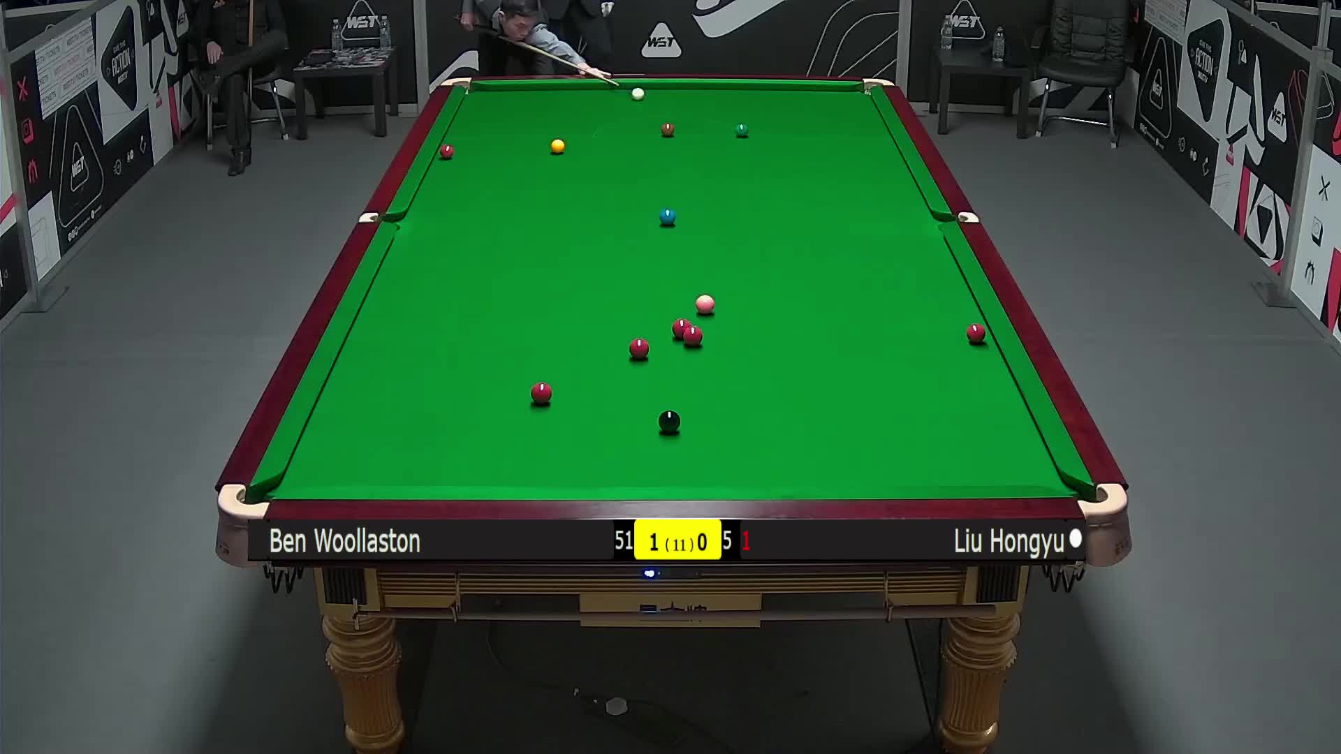 本·沃拉斯顿VS刘宏宇 2025斯诺克英国锦标赛资格赛 第二局