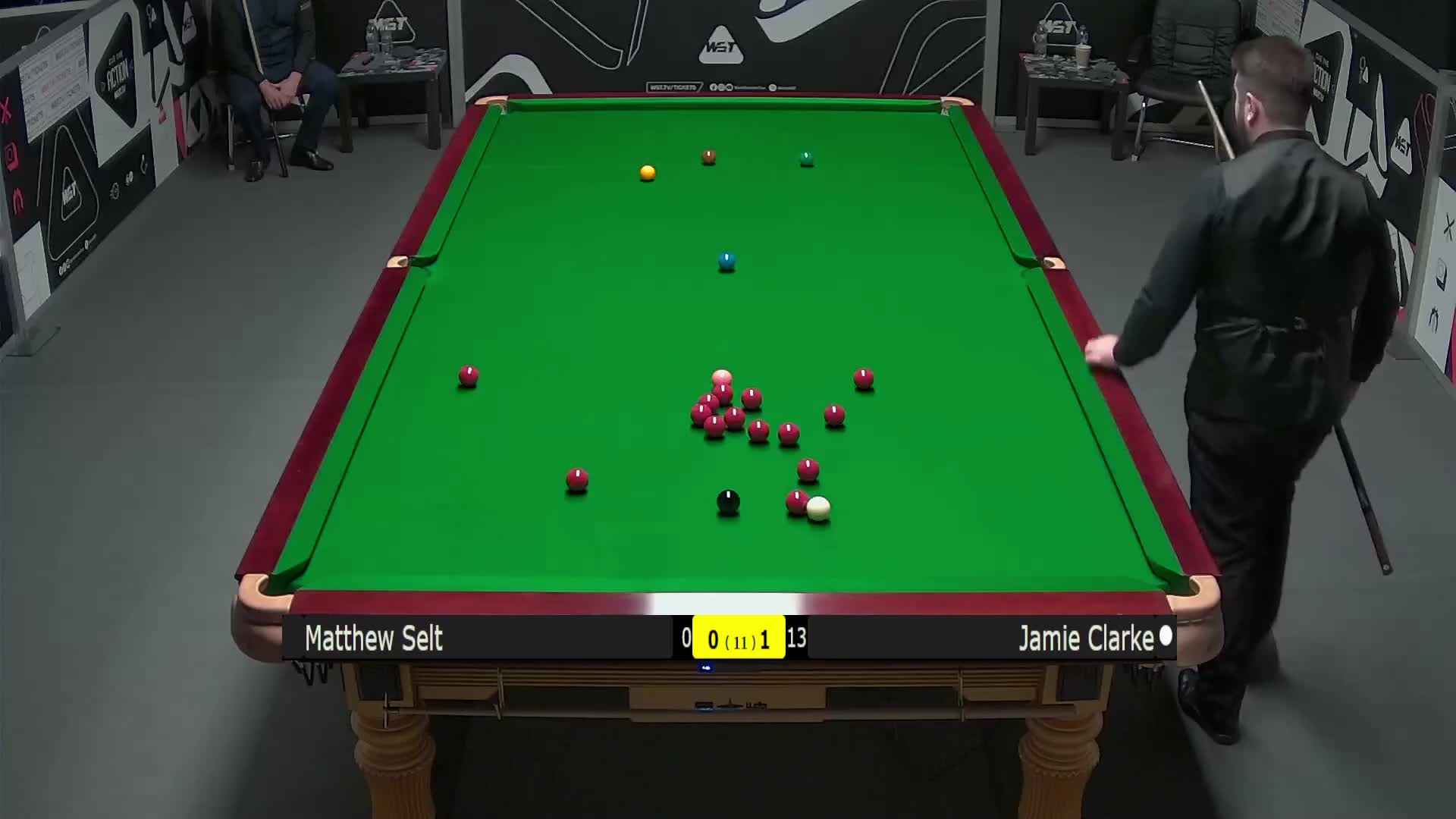马修·塞尔特VS詹姆·克拉克 2025斯诺克英国锦标赛资格赛 第二局