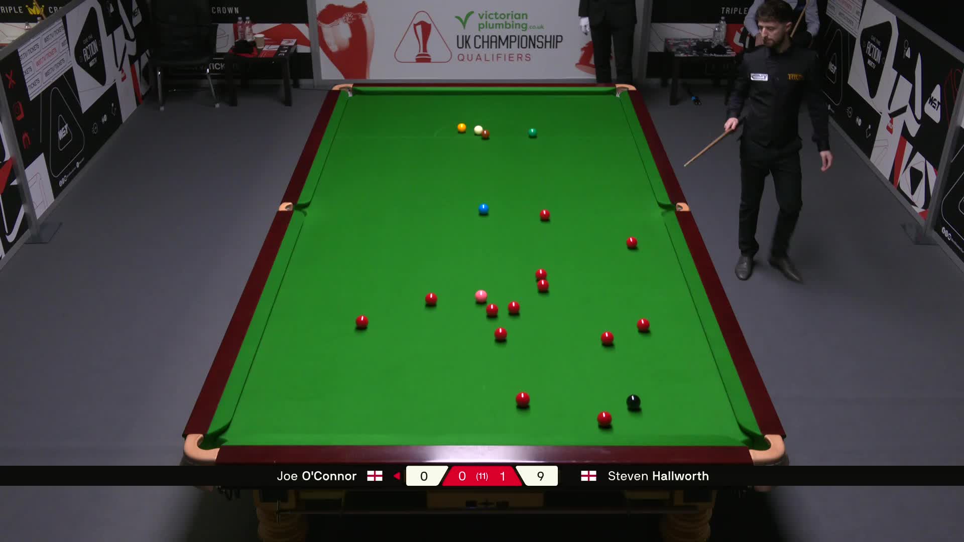 乔·奥康纳VS史蒂文·霍尔沃斯 2025斯诺克英国锦标赛资格赛 第二局