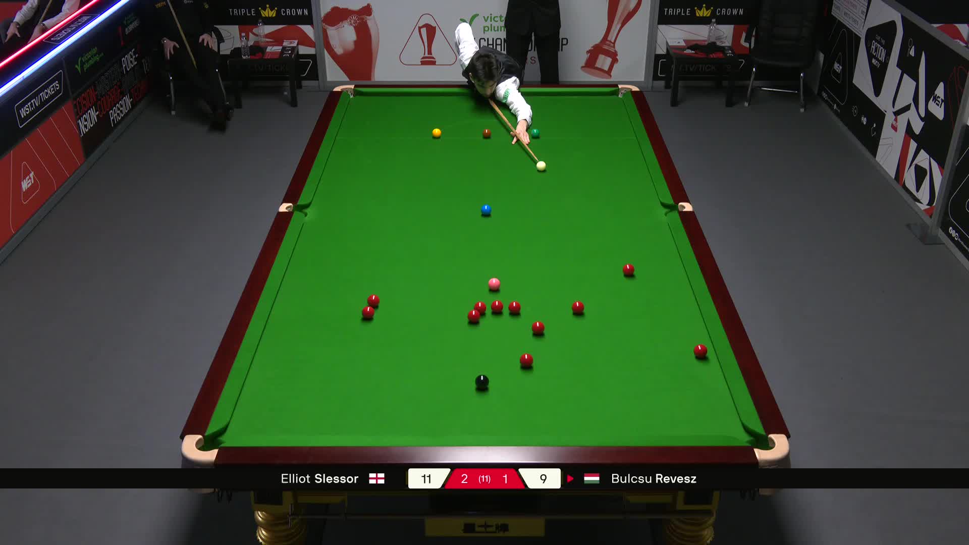 艾利奥特·斯莱瑟VS布尔丘·雷韦兹 2025斯诺克英国锦标赛资格赛 第四局