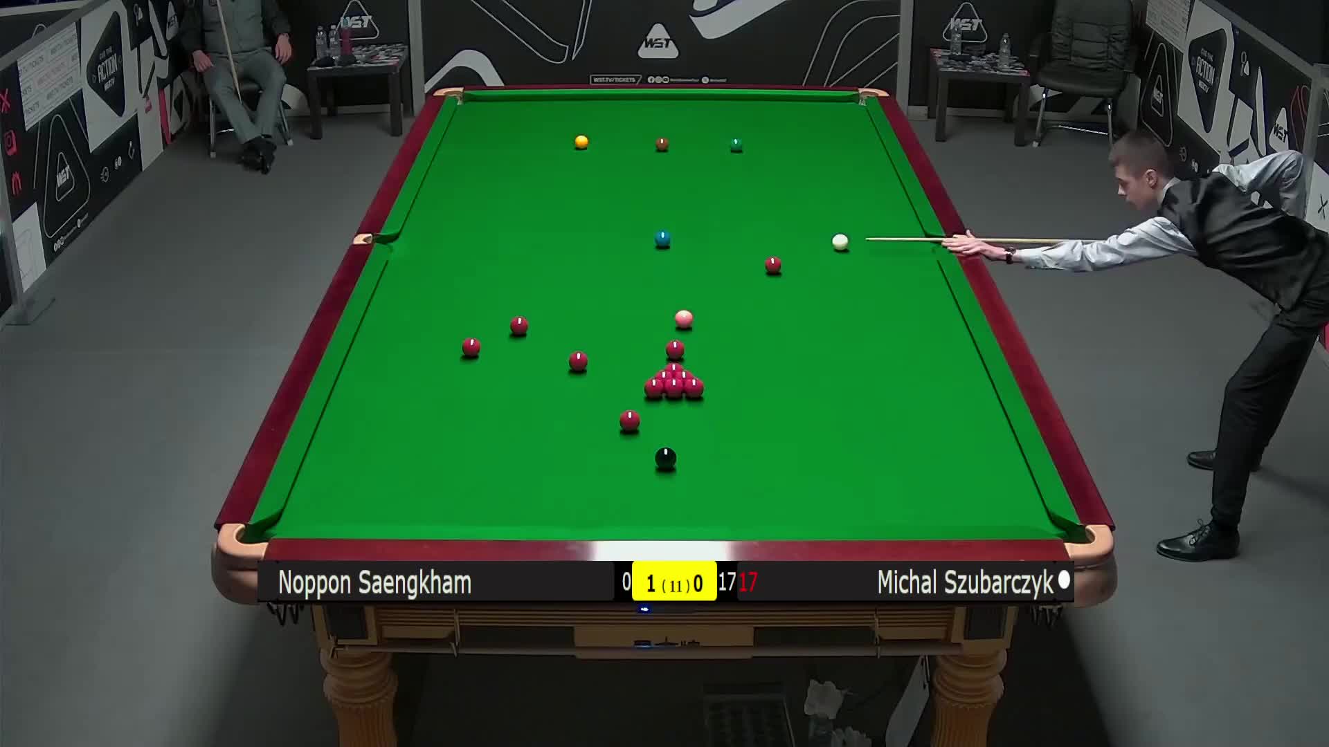 诺鹏·桑坎姆VS米哈乌·苏巴尔奇克 2025斯诺克英国锦标赛资格赛 第二局