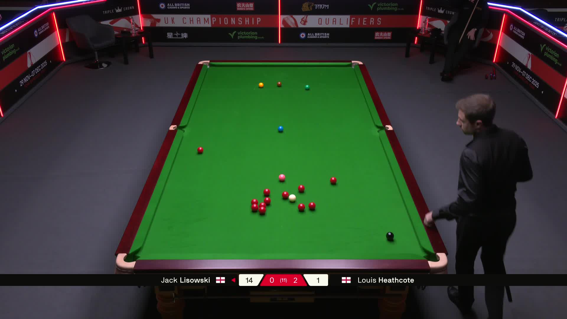 杰克·利索夫斯基VS路易斯·西斯考特 2025斯诺克英国锦标赛资格赛 第三局