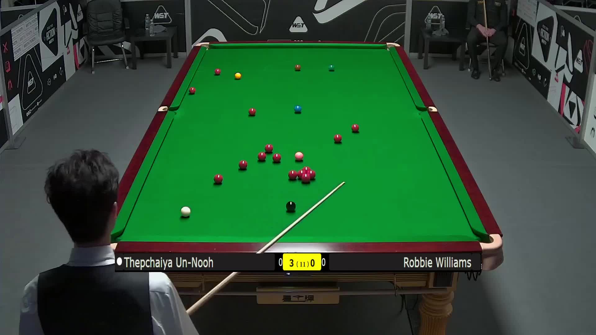 塔猜亚·乌诺VS罗比·威廉姆斯 2025斯诺克英国锦标赛资格赛 第四局