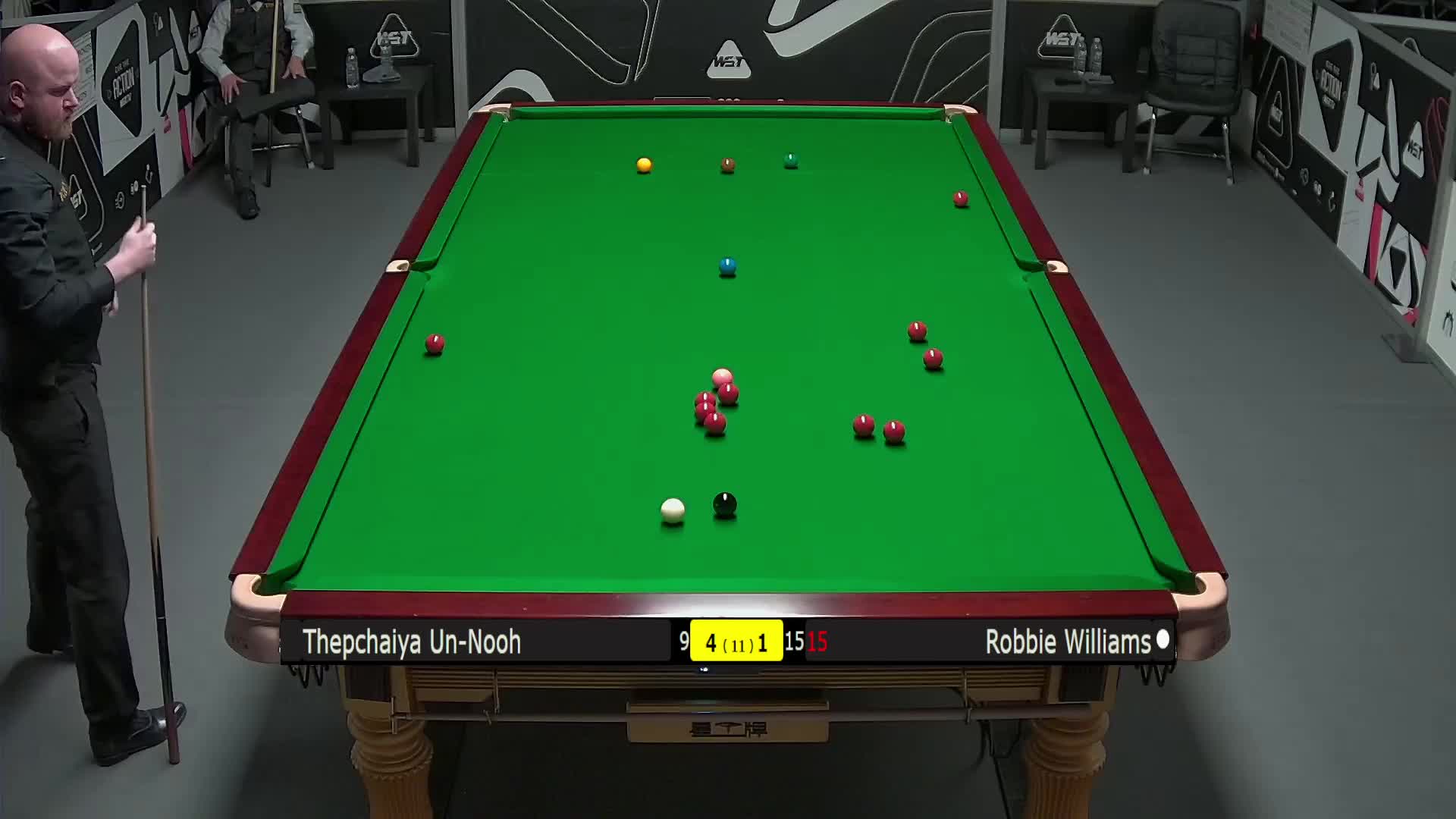 塔猜亚·乌诺VS罗比·威廉姆斯 2025斯诺克英国锦标赛资格赛 第六局