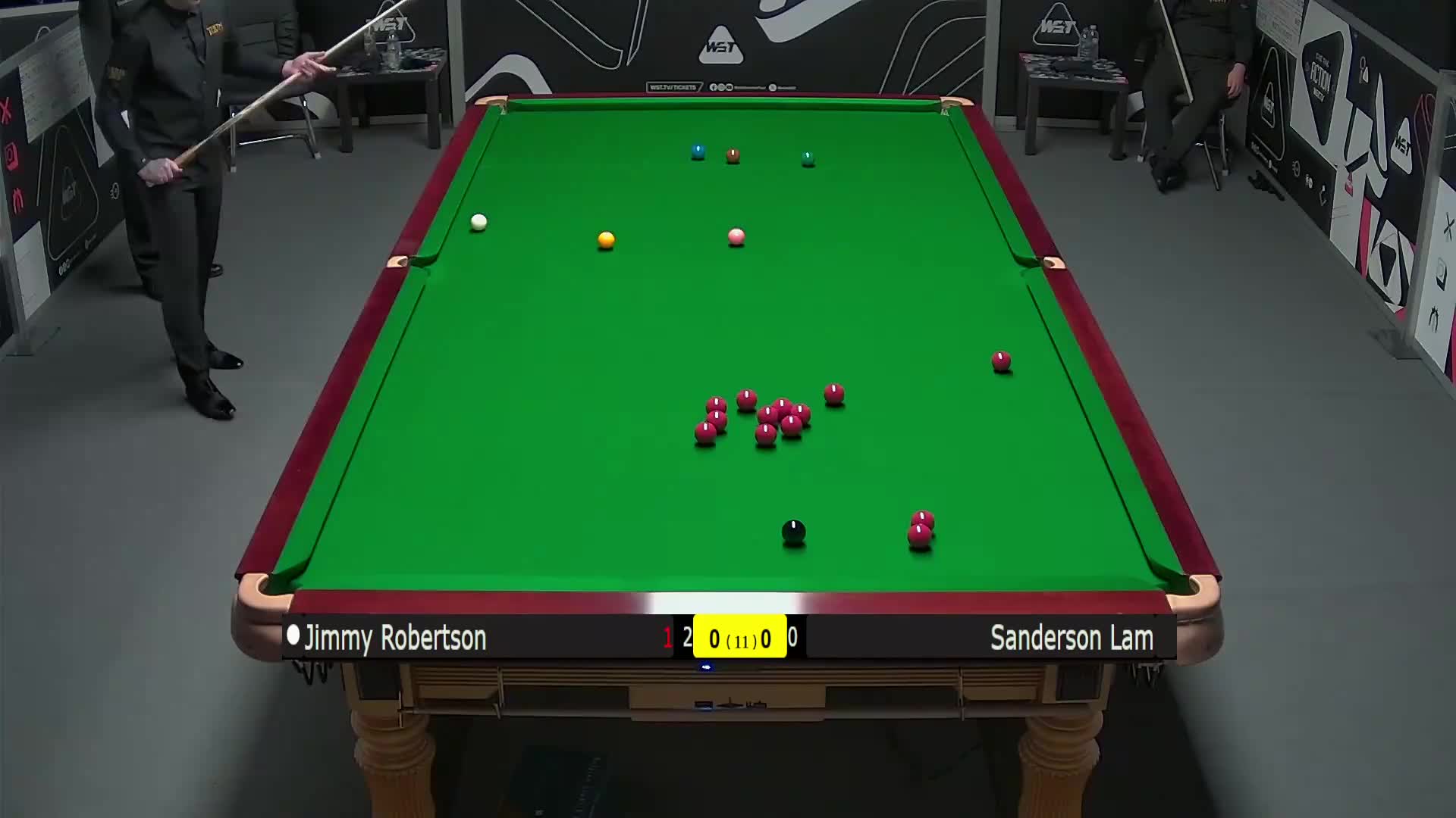 吉米·罗伯逊VS林杉峰 2025斯诺克英国锦标赛资格赛 第一局