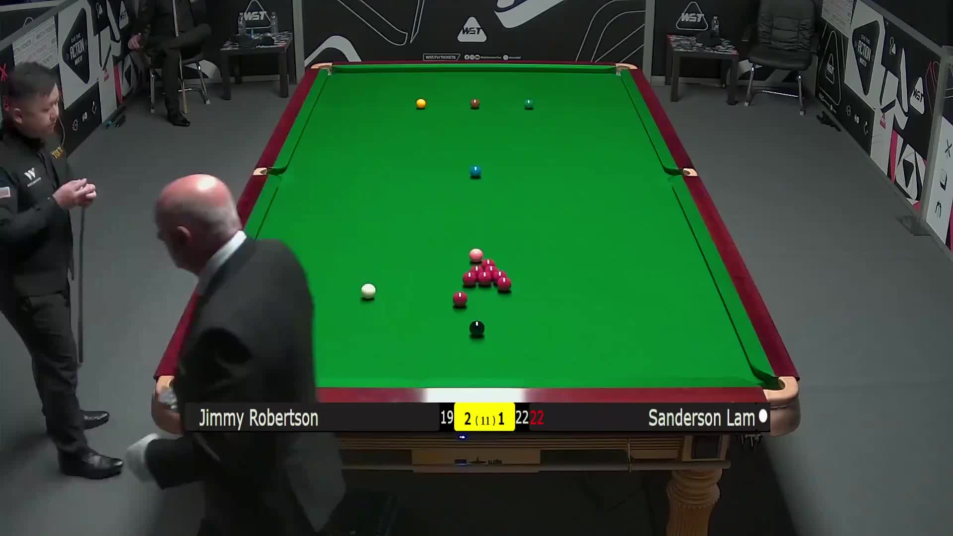 吉米·罗伯逊VS林杉峰 2025斯诺克英国锦标赛资格赛 第四局