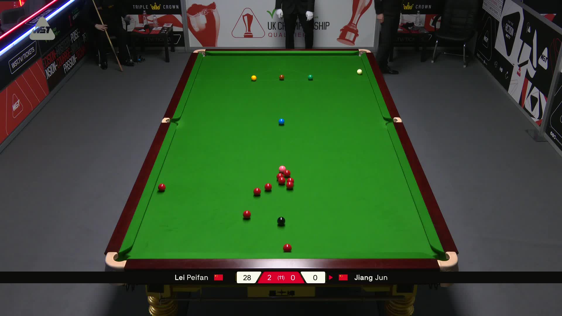 雷佩凡VS江俊 2025斯诺克英国锦标赛资格赛 第三局