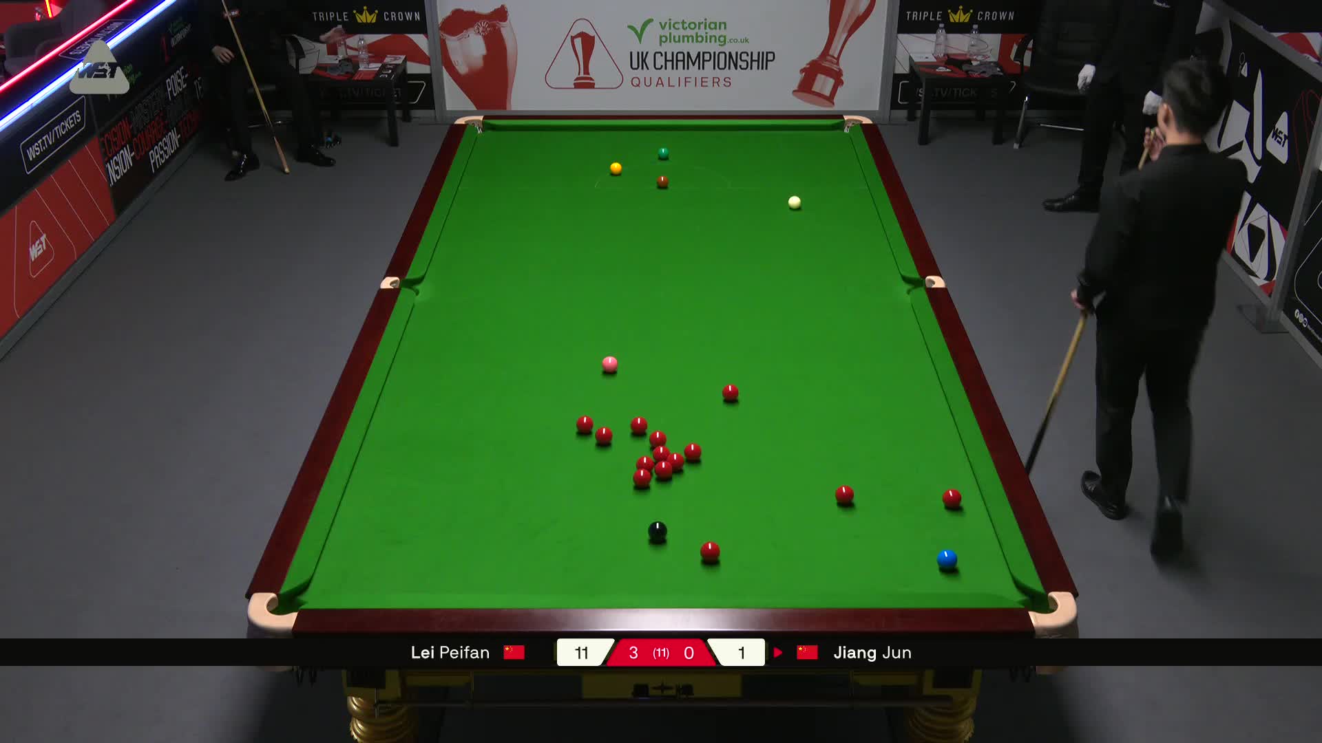 雷佩凡VS江俊 2025斯诺克英国锦标赛资格赛 第四局