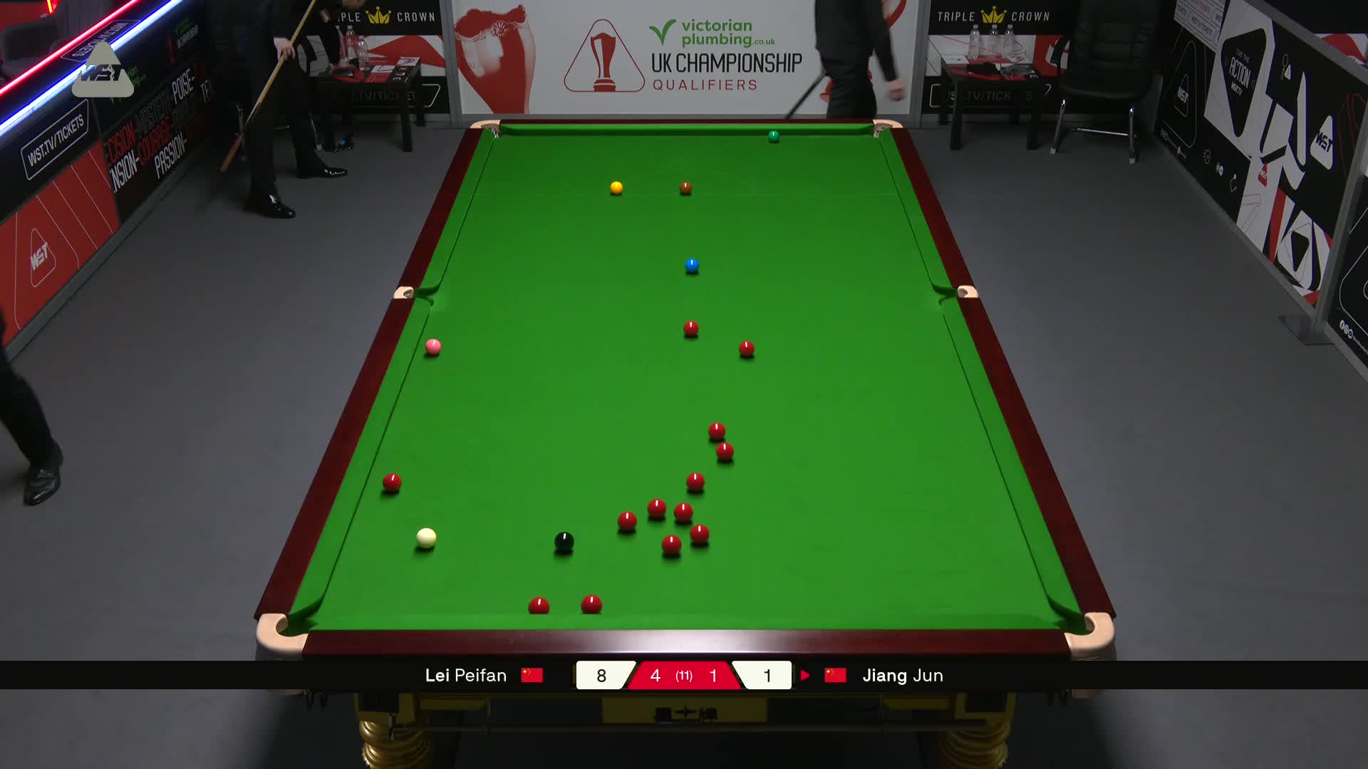 雷佩凡VS江俊 2025斯诺克英国锦标赛资格赛 第六局