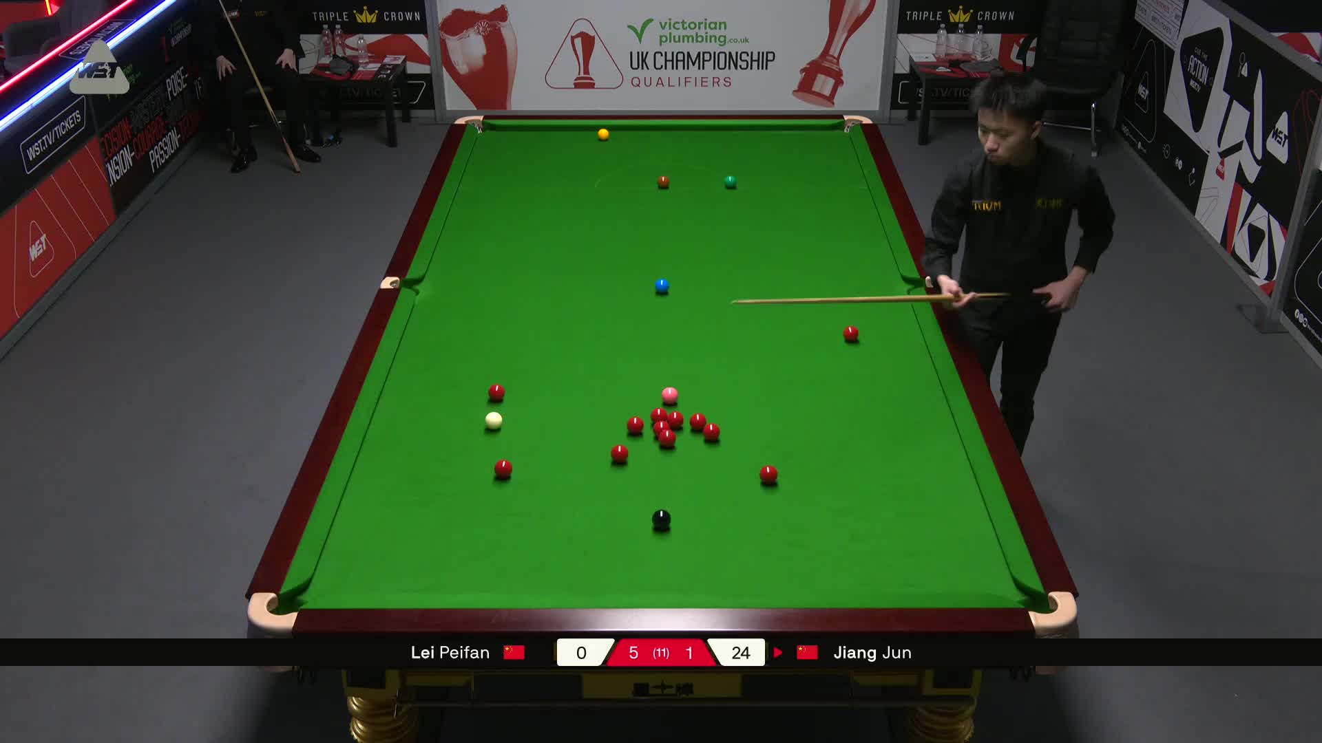 雷佩凡VS江俊 2025斯诺克英国锦标赛资格赛 第七局