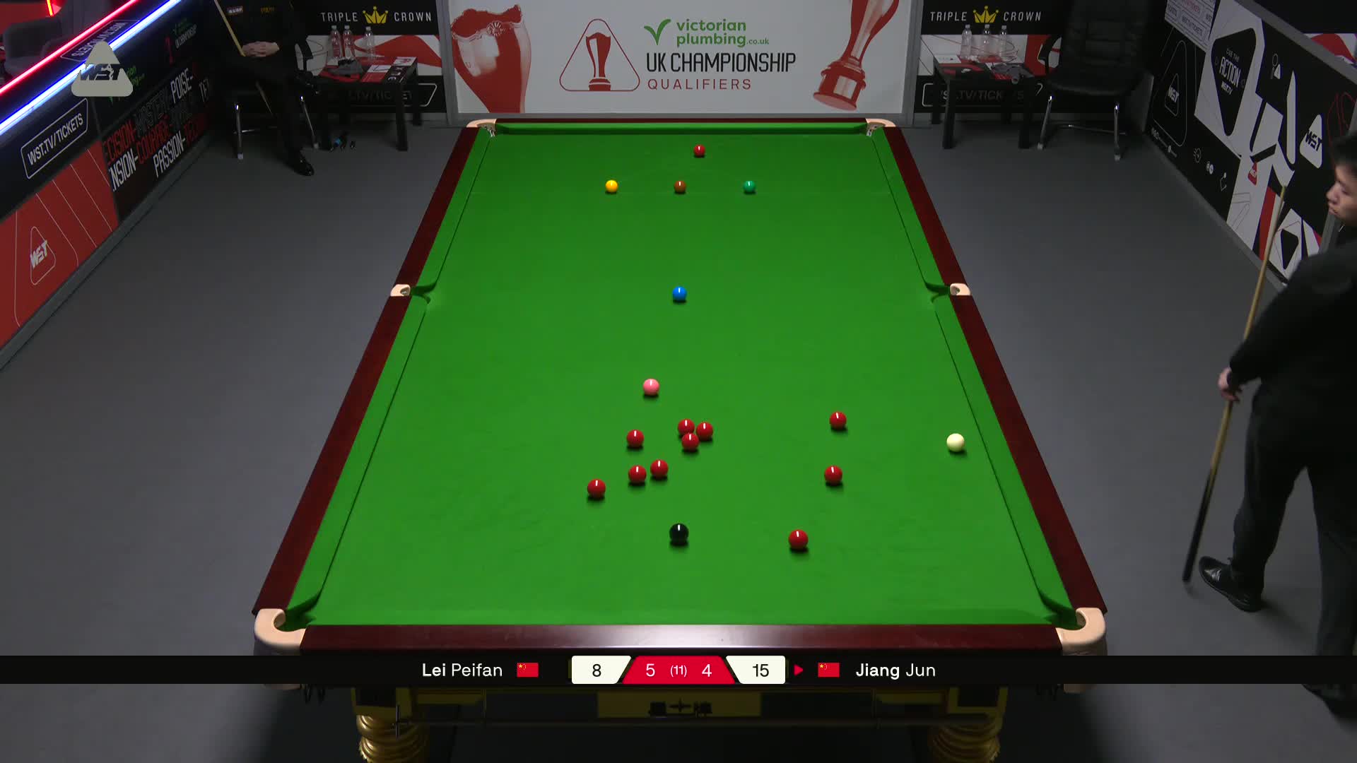 雷佩凡VS江俊 2025斯诺克英国锦标赛资格赛 第十局