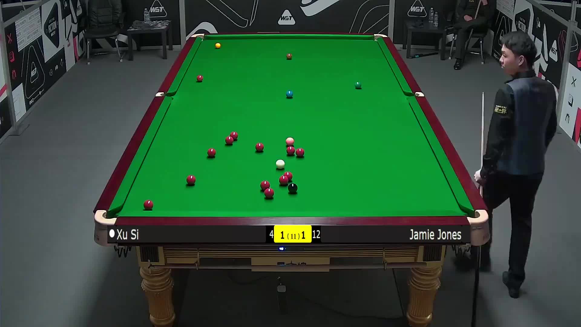 徐思VS詹姆·琼斯 2025斯诺克英国锦标赛资格赛 第三局