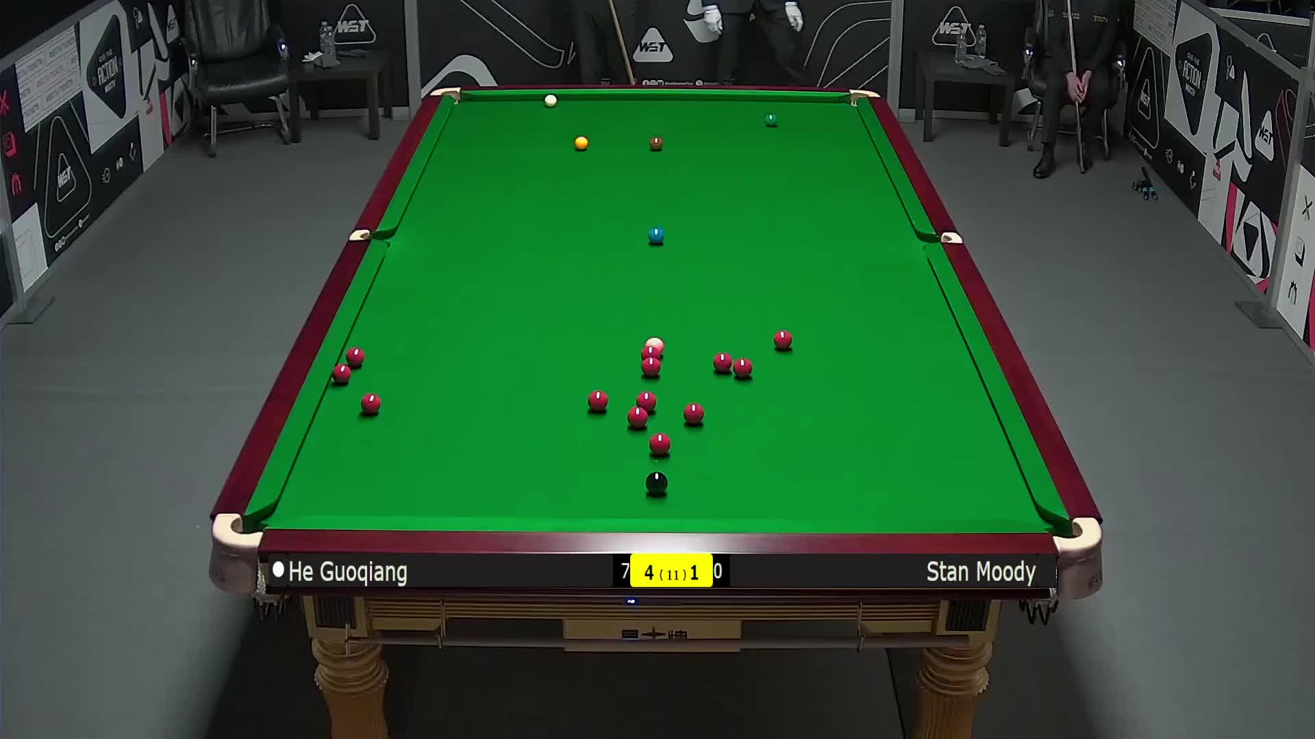贺国强VS斯坦·穆迪 2025斯诺克英国锦标赛资格赛 第六局