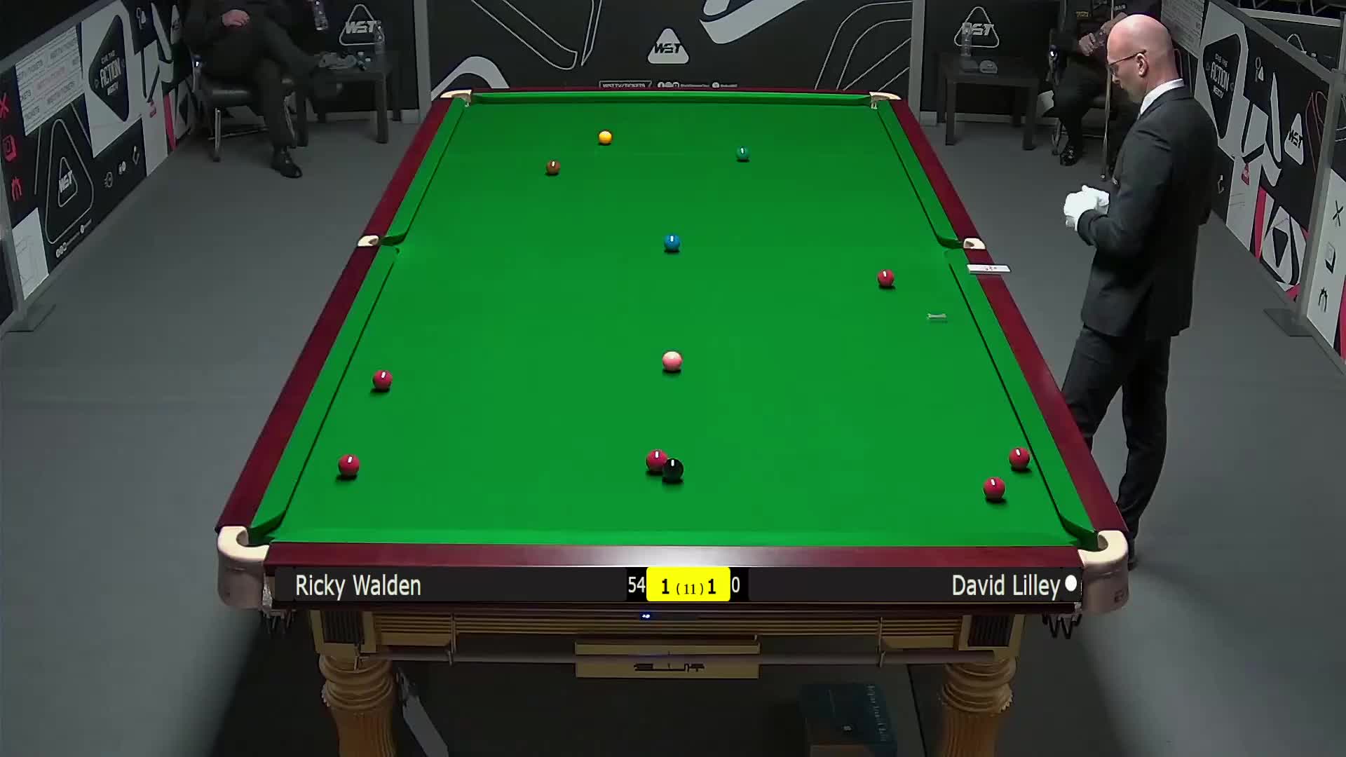 里奇·沃顿VS大卫·利利 2025斯诺克英国锦标赛资格赛 第三局