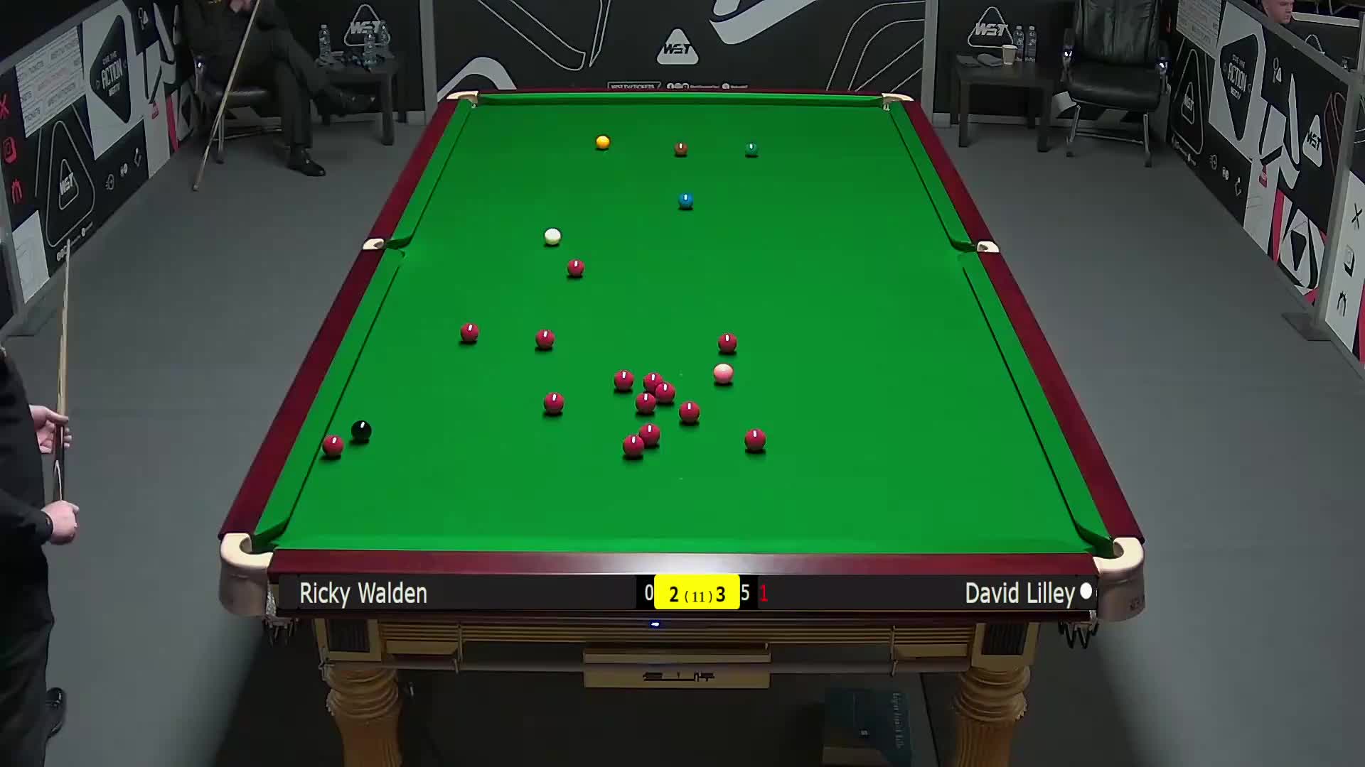 里奇·沃顿VS大卫·利利 2025斯诺克英国锦标赛资格赛 第六局