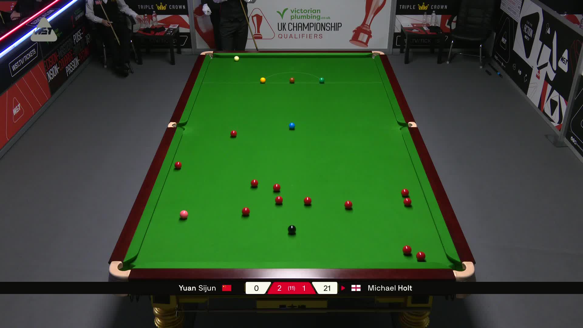 袁思俊VS迈克尔·霍尔特 2025斯诺克英国锦标赛资格赛 第四局