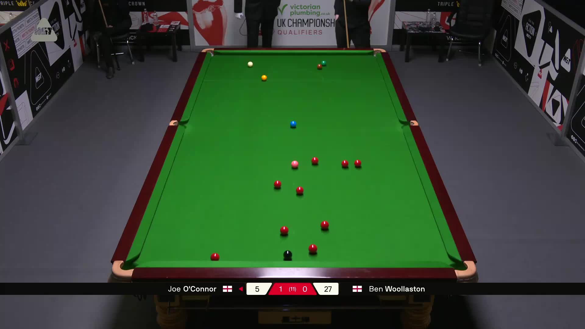 乔·奥康纳VS本·沃拉斯顿 2025斯诺克英国锦标赛资格赛 第二局