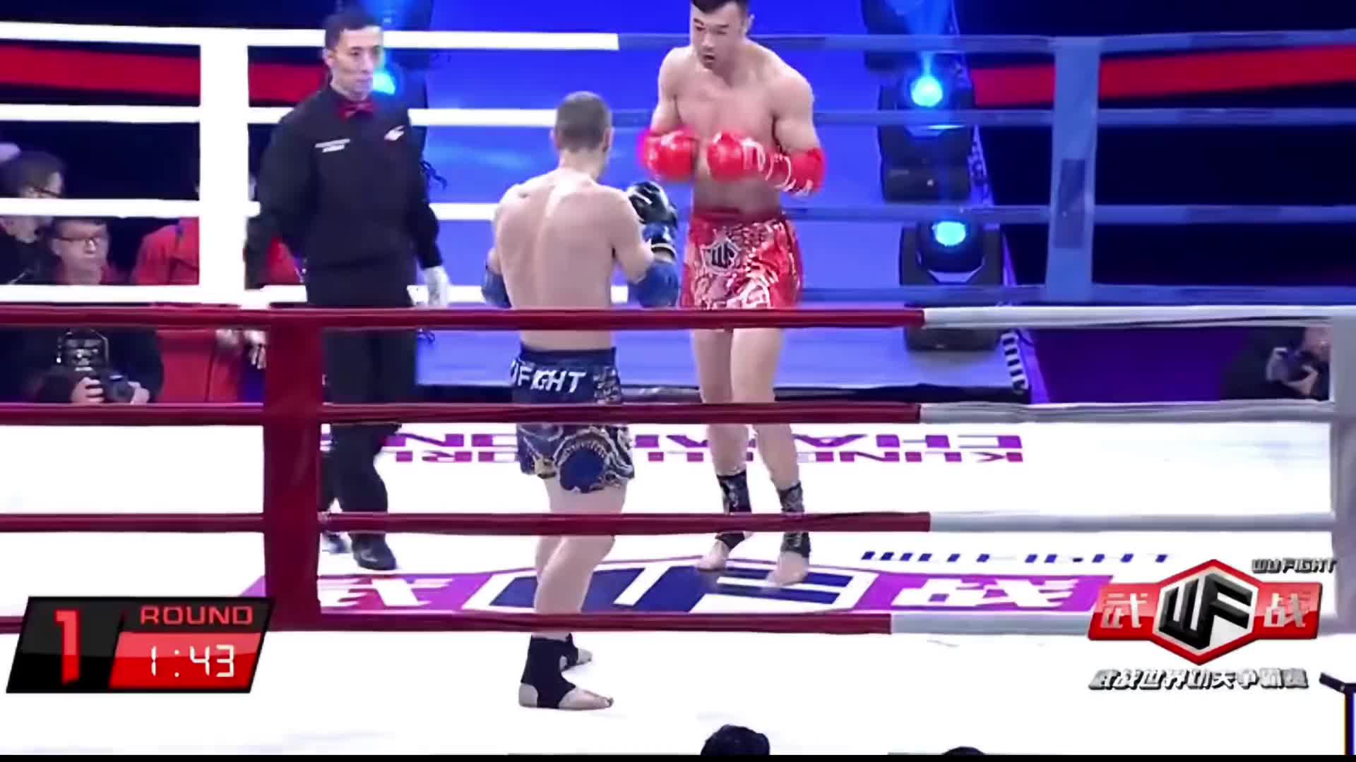 惹怒中国散打名将，不管你是什么级别的世界拳王，照样被重拳ko