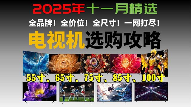 【国补电视机指南】2025年11月高性价比电视机选购总攻略全价位全品牌横向对比详细避坑指南 55寸