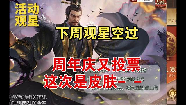 下周观星，周年庆社区又投票！