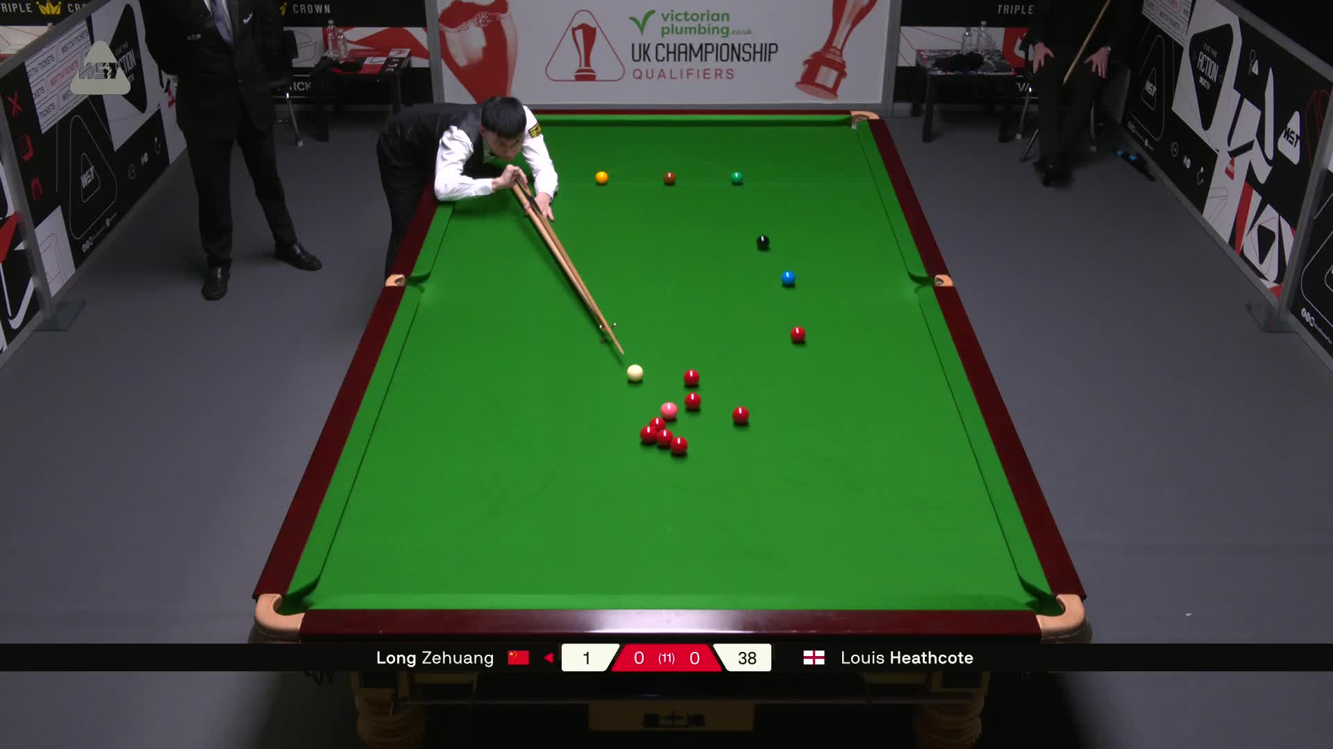 龙泽煌VS路易斯·西斯考特 2025斯诺克英国锦标赛资格赛 第一局