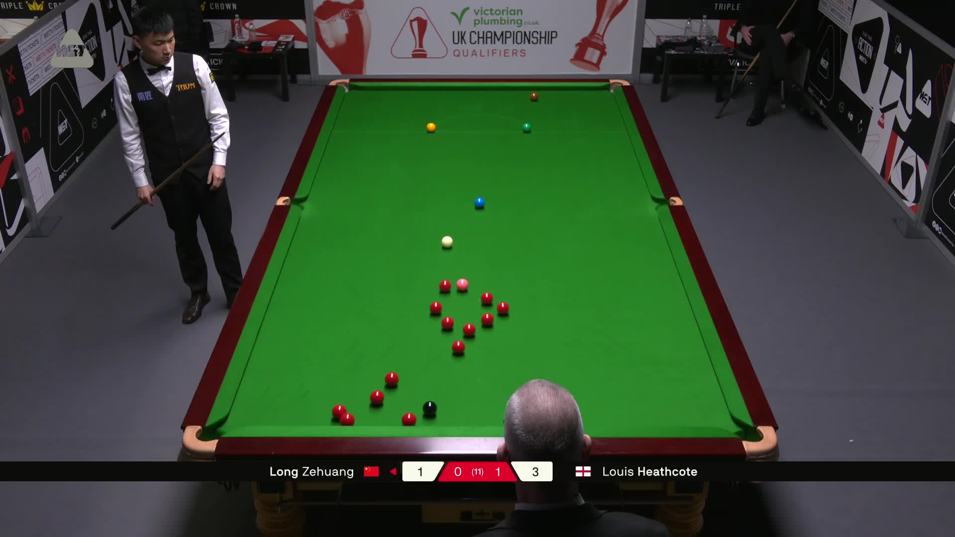 龙泽煌VS路易斯·西斯考特 2025斯诺克英国锦标赛资格赛 第二局